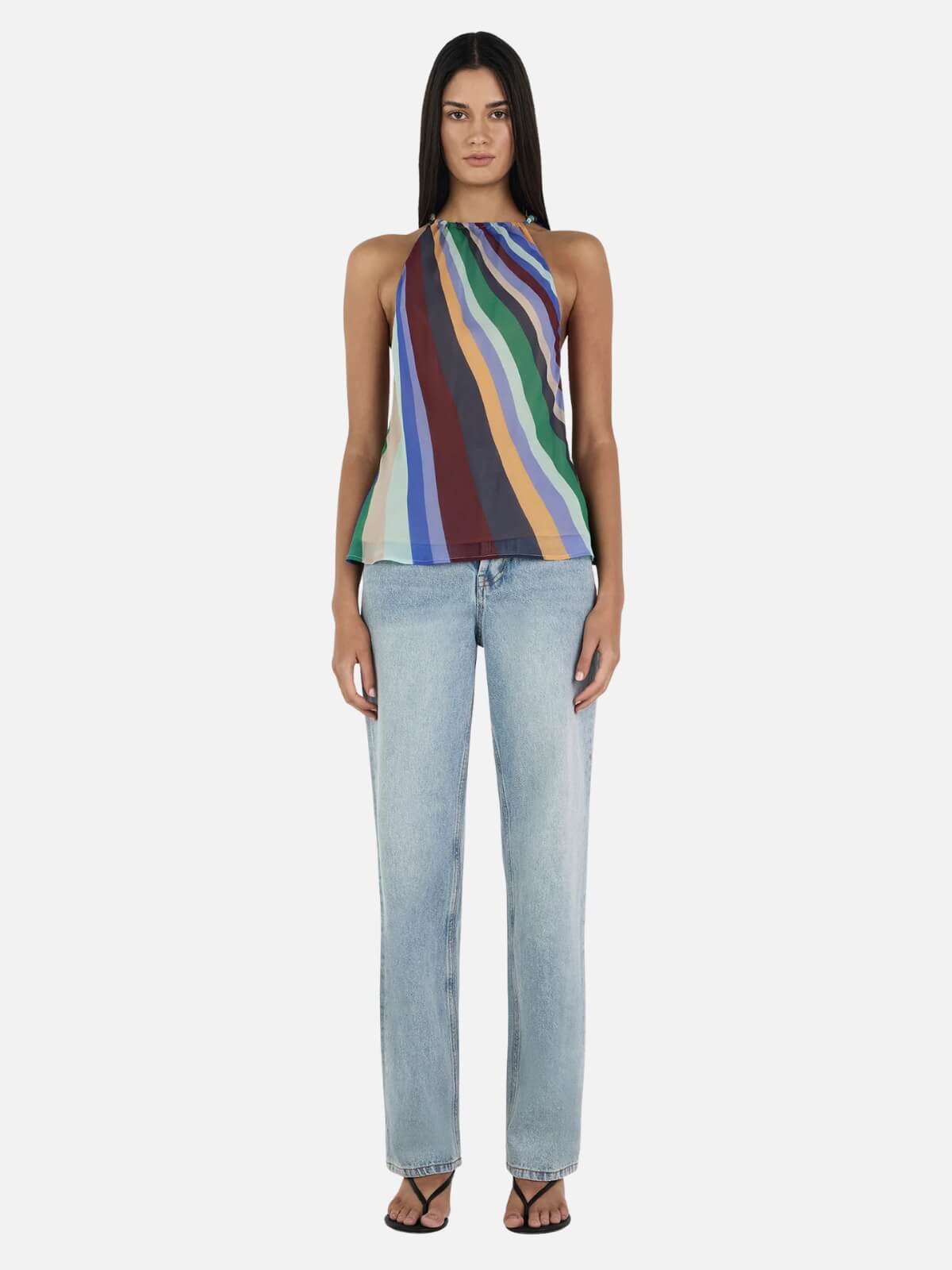 Juniper Silk Top - Wave Length