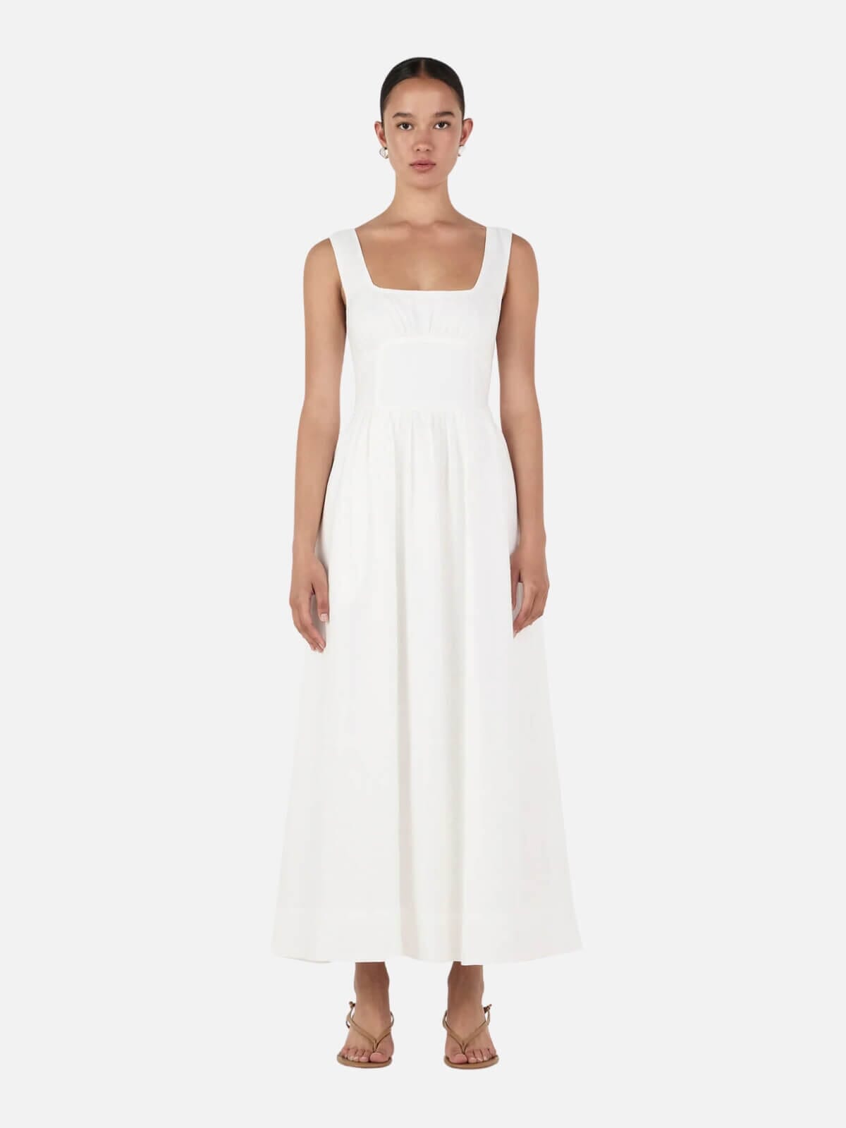 Hansen & Gretel | Leonay Midi Dress - Ivory | Perlu