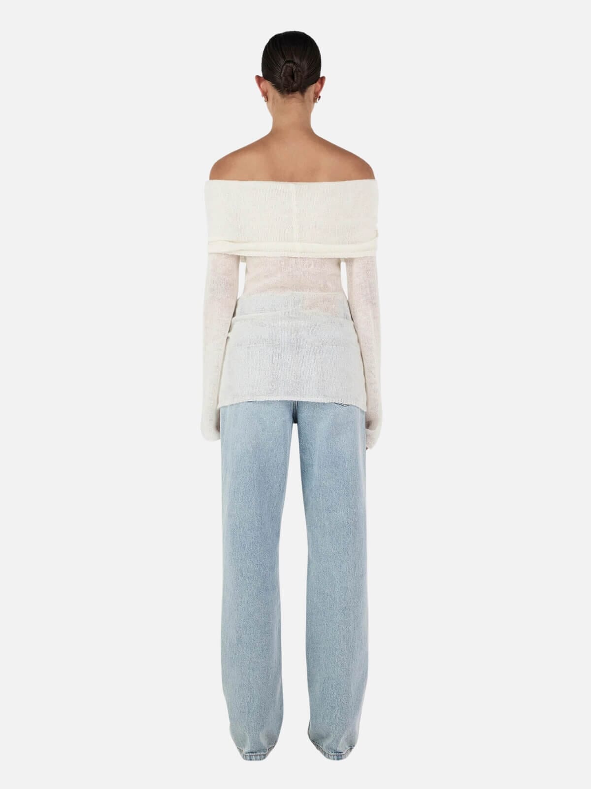 Tozzi Knit Top - Ivory Jumpers & Knitwear Hansen and Gretel 