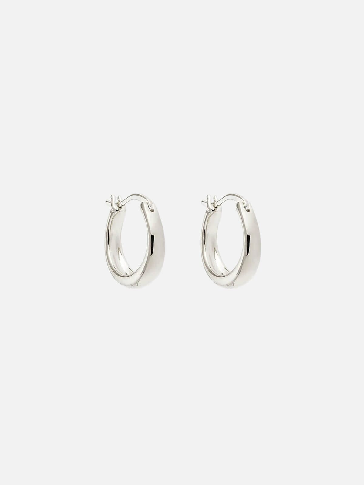 Infinite Horizon Small Hoops - Silver Earrings By Charlotte 