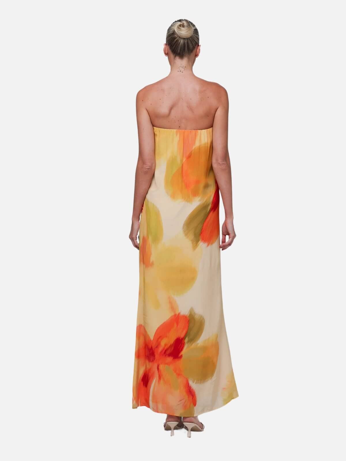 Abbie Strapless Maxi Dress - Marigold Dresses & Jumpsuits Isabelle Quinn 