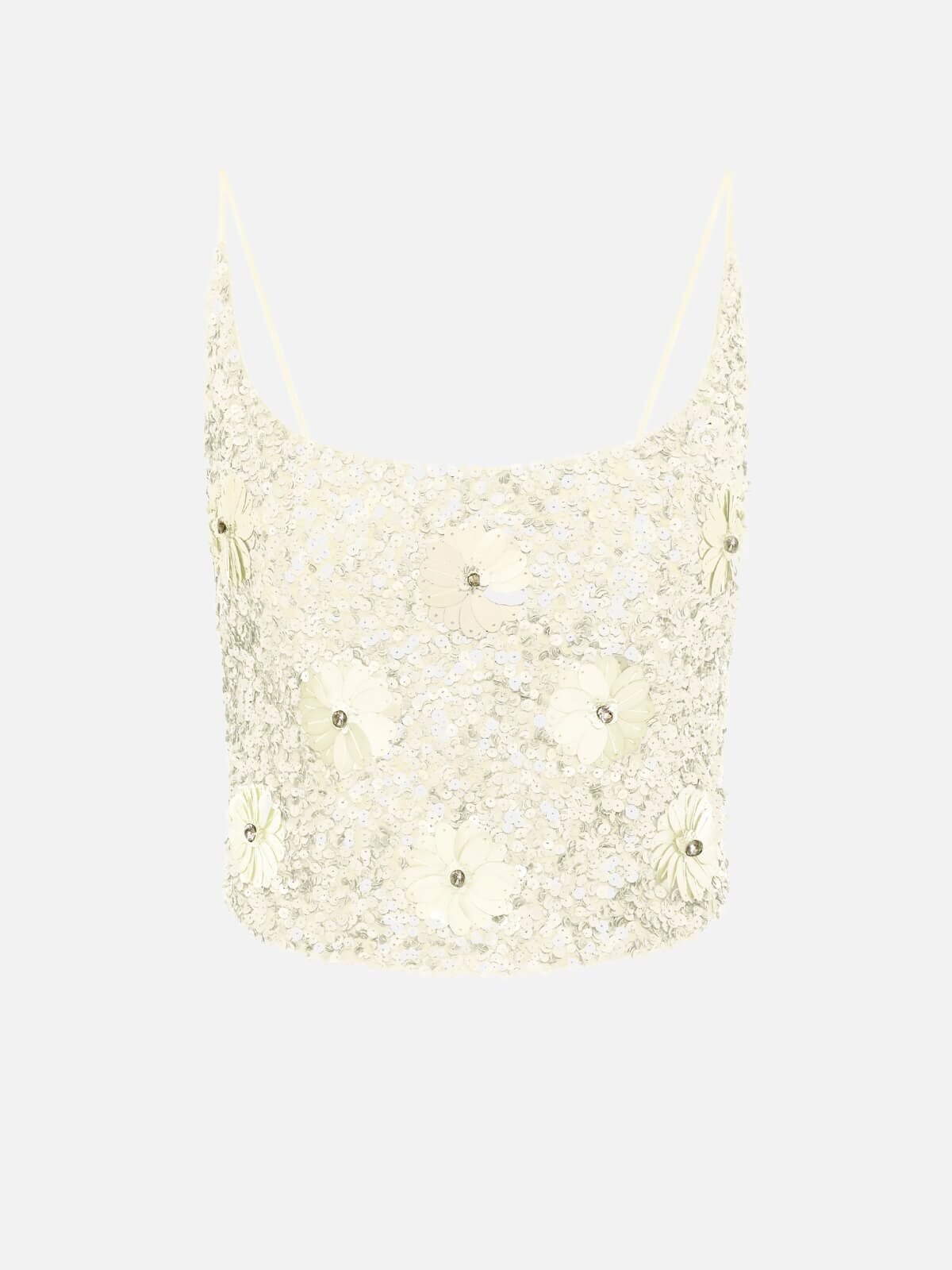 Alexis Sequin Top - Nougat Tops Isabelle Quinn 