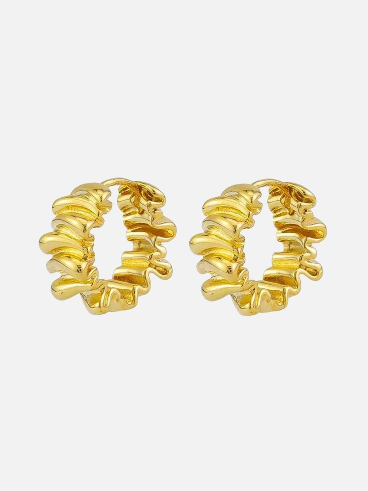 April Hoops - Gold Earrings Jolie & Deen 