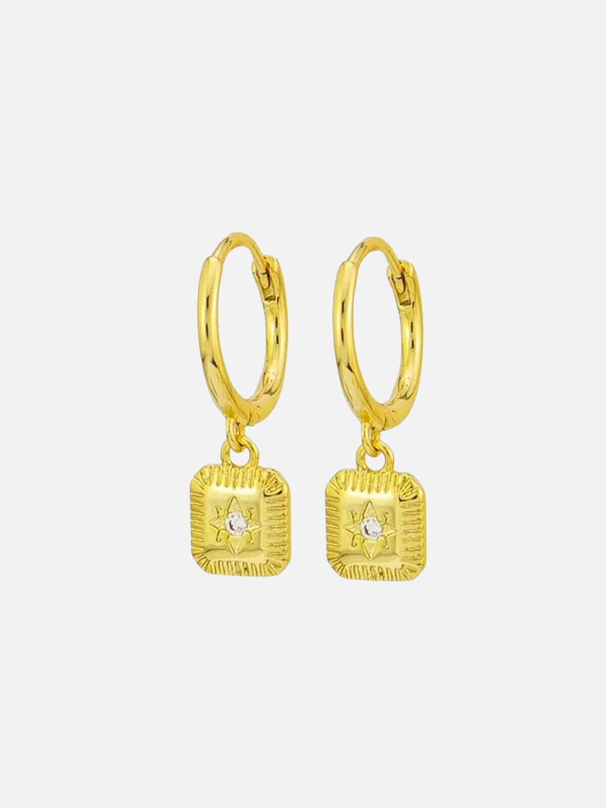 Kris Sleepers - Clear Earrings Jolie & Deen 