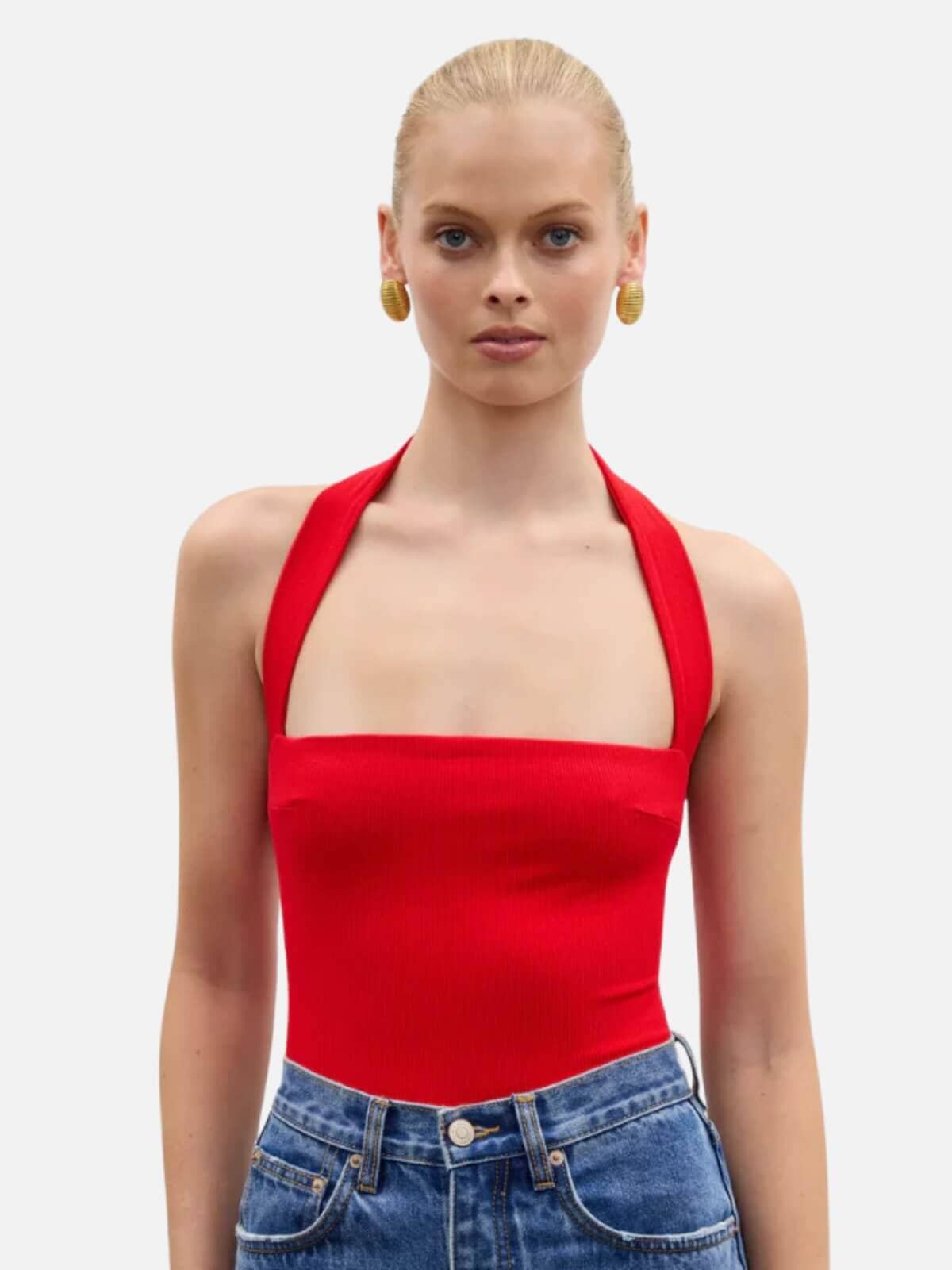 Bayse | Karlita Bodysuit - Red | Perlu