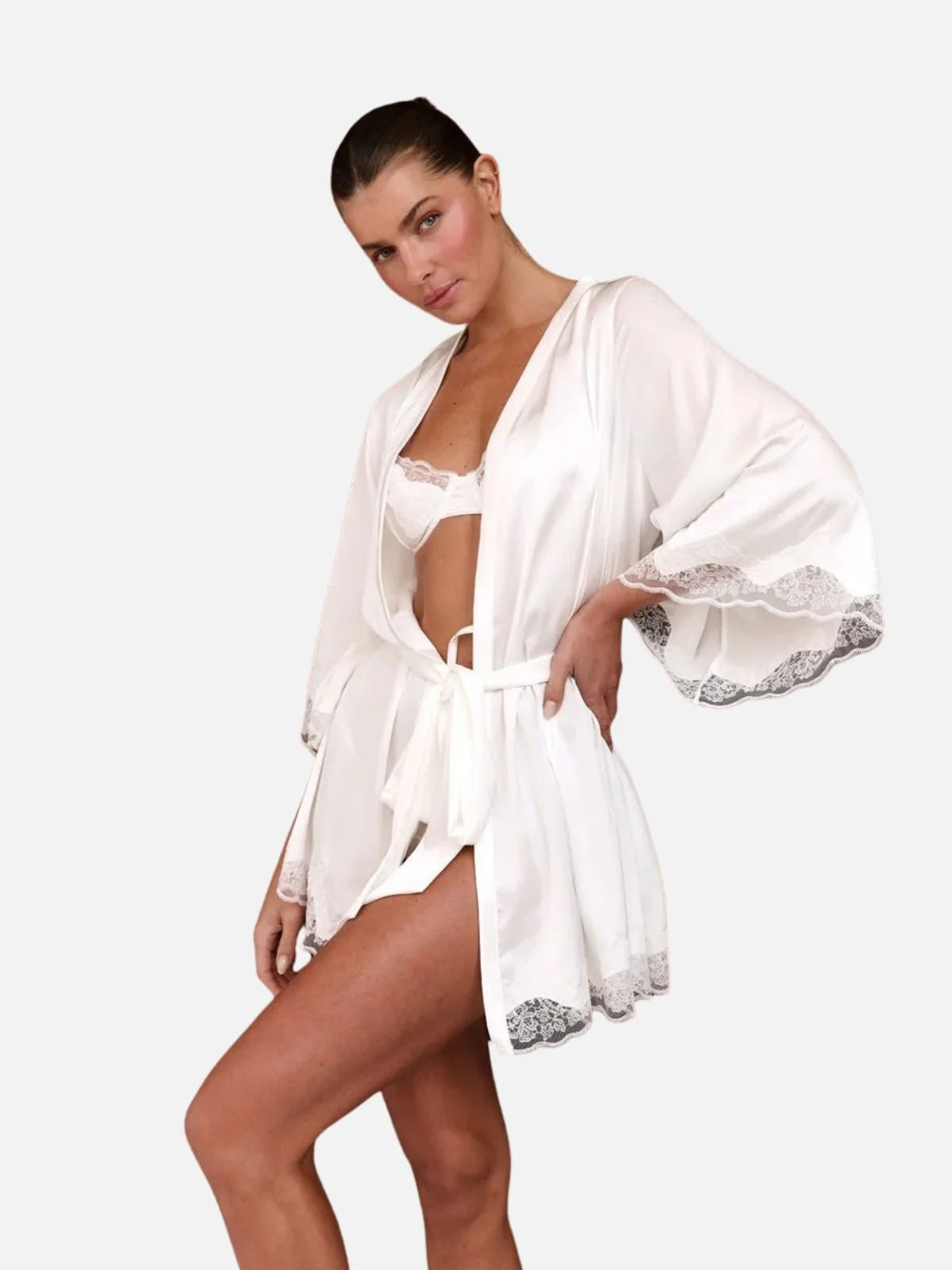 Kensie Robe - Ivory