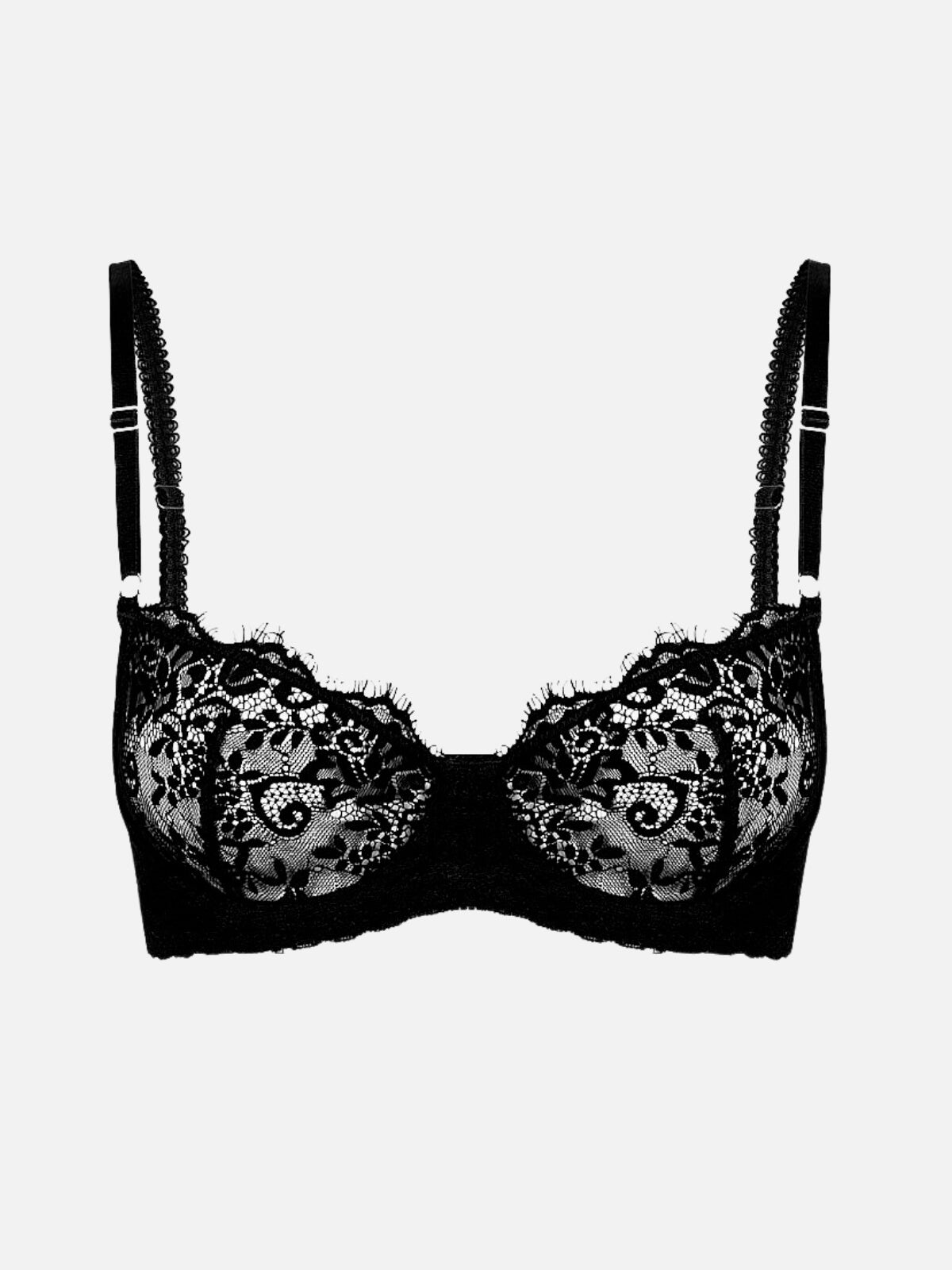 Maverick Underwire Lace Bra - Black