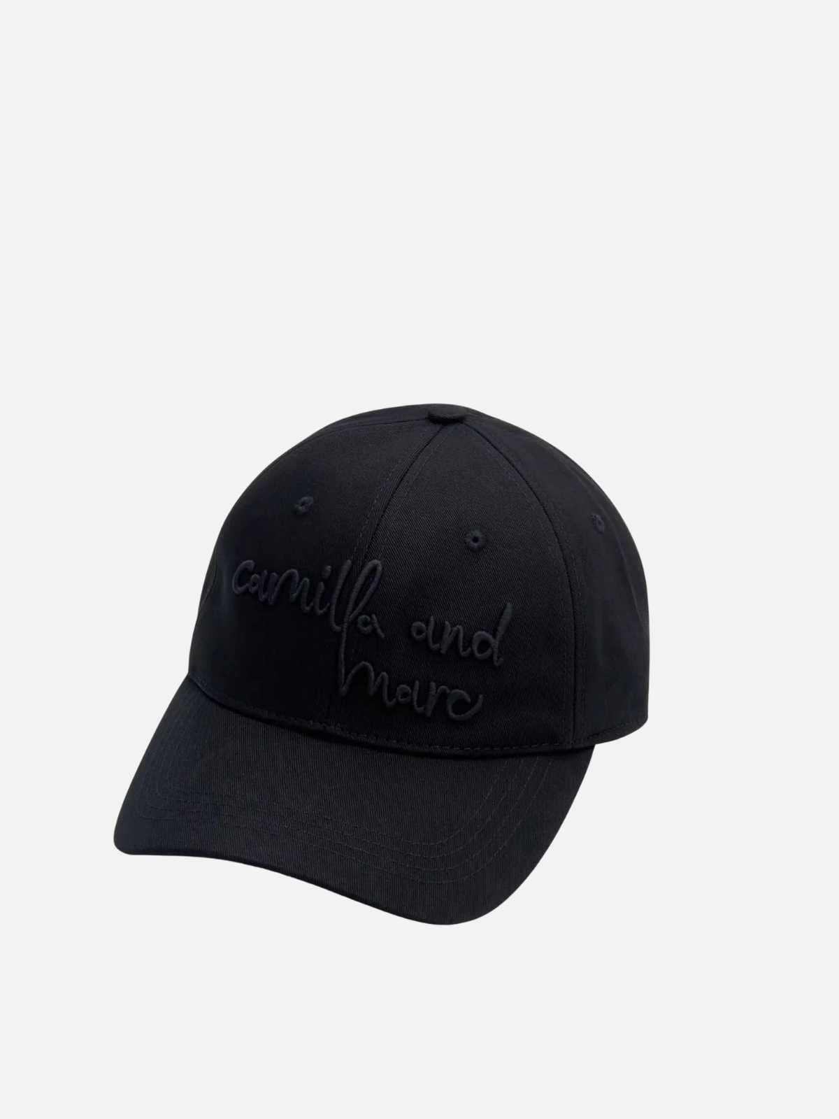 Maren Embroidered Cap - Black