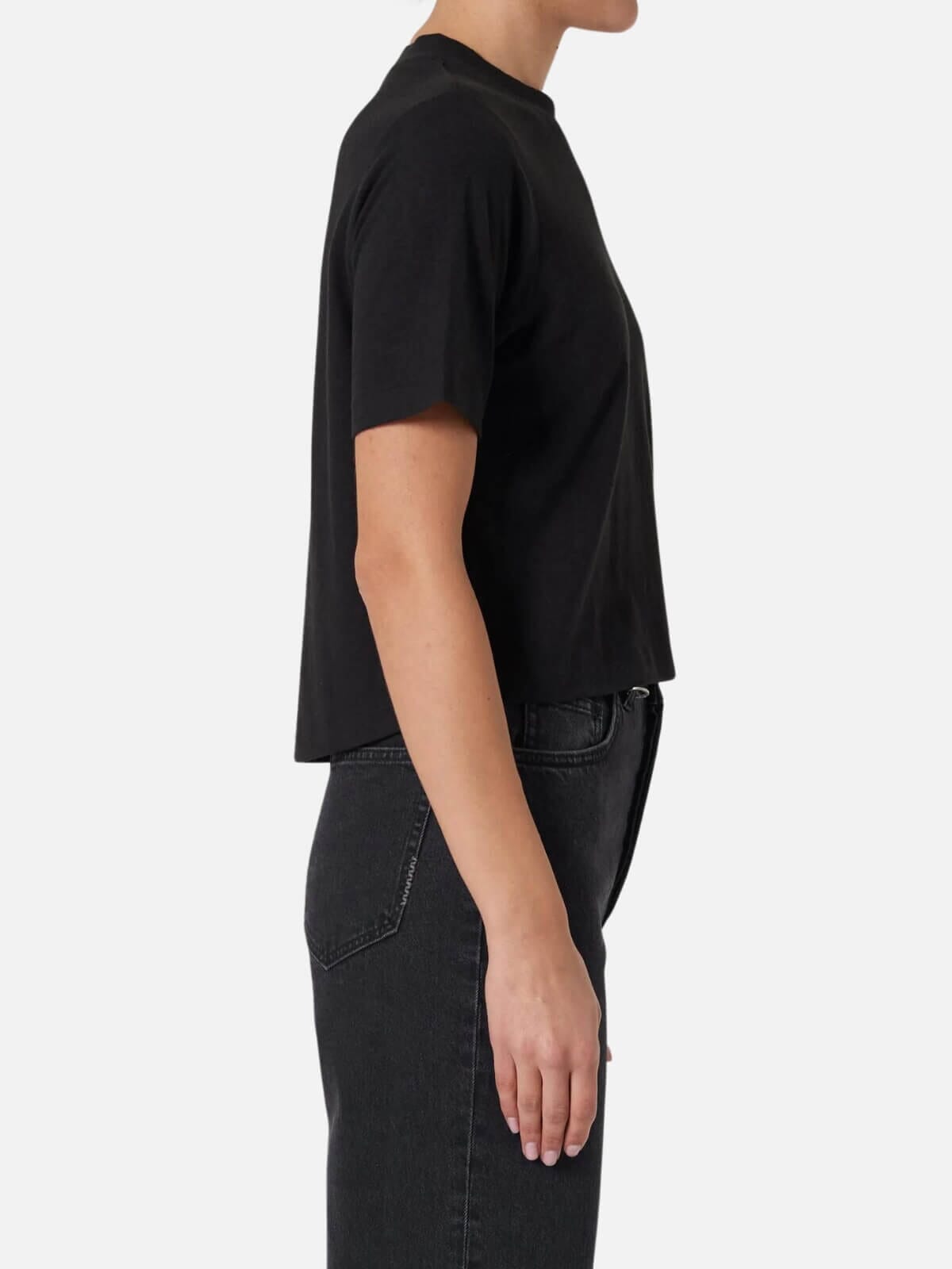 Neuw Denim | Juno Layer Tee - Washed Black | Perlu