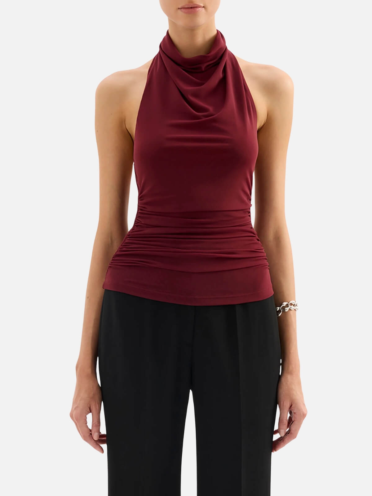 Abru Halter Top - Cherry