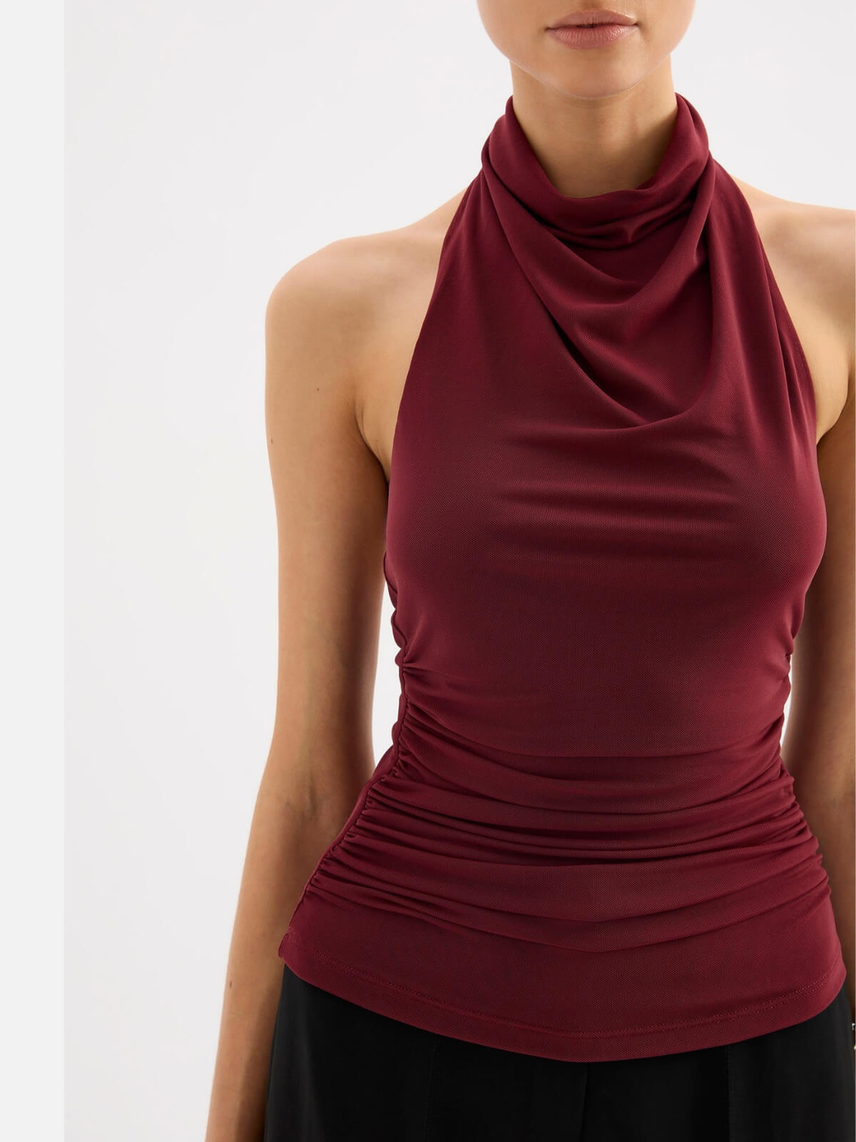 Abru Halter Top - Cherry