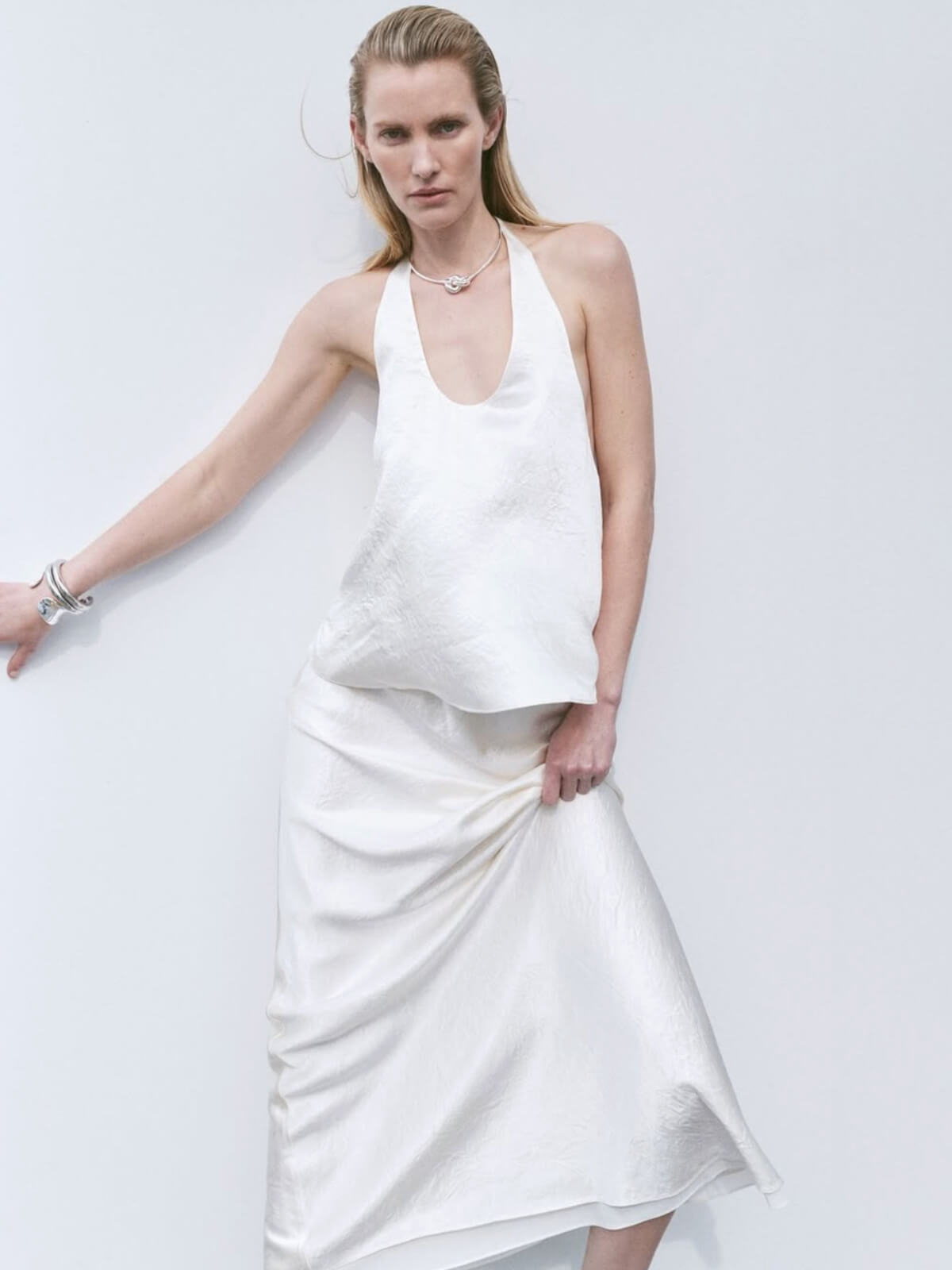 Ana Halter Top - Pearl