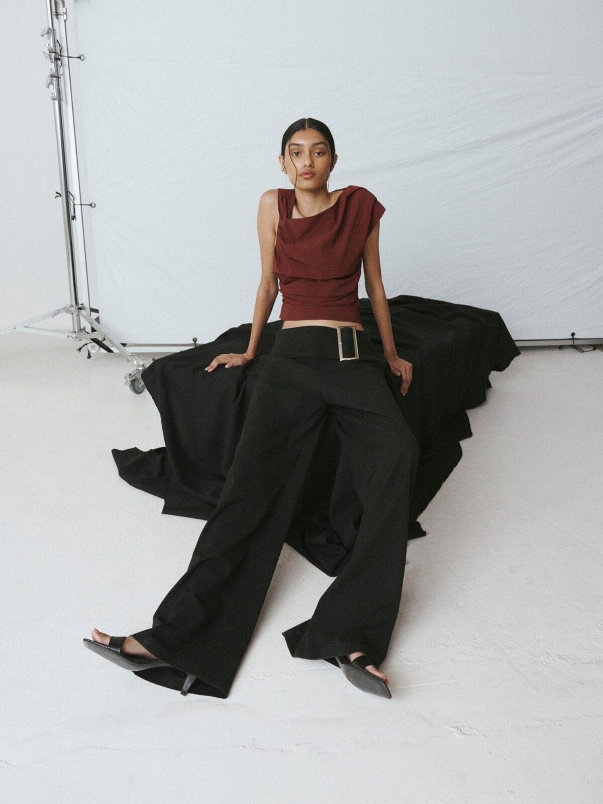 Bea Belted Pant - Black Pants One Of Others 