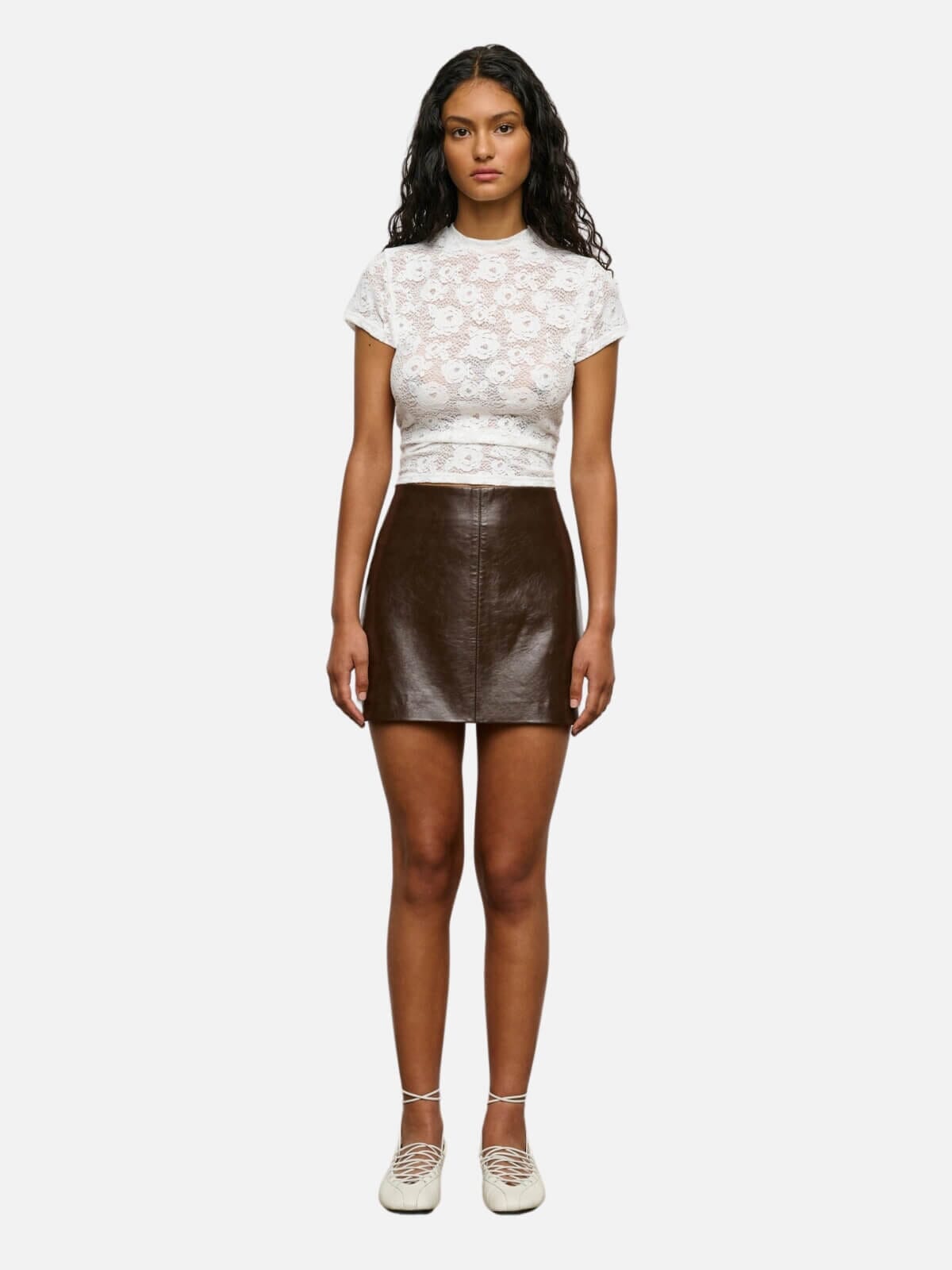 Devyn Mini Skirt - Espresso Skirts One Of Others 