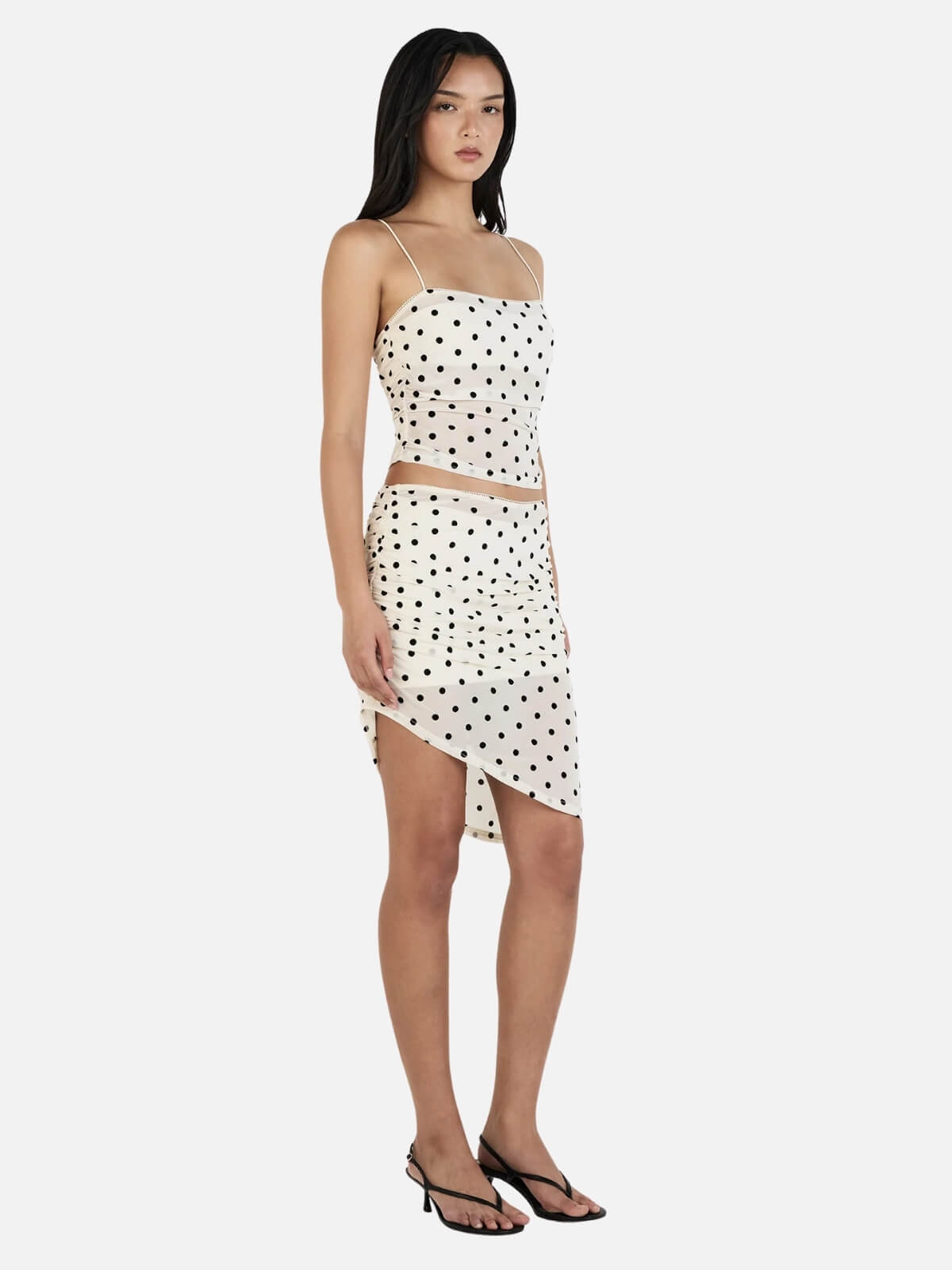 Asena Cami - Cream Polka