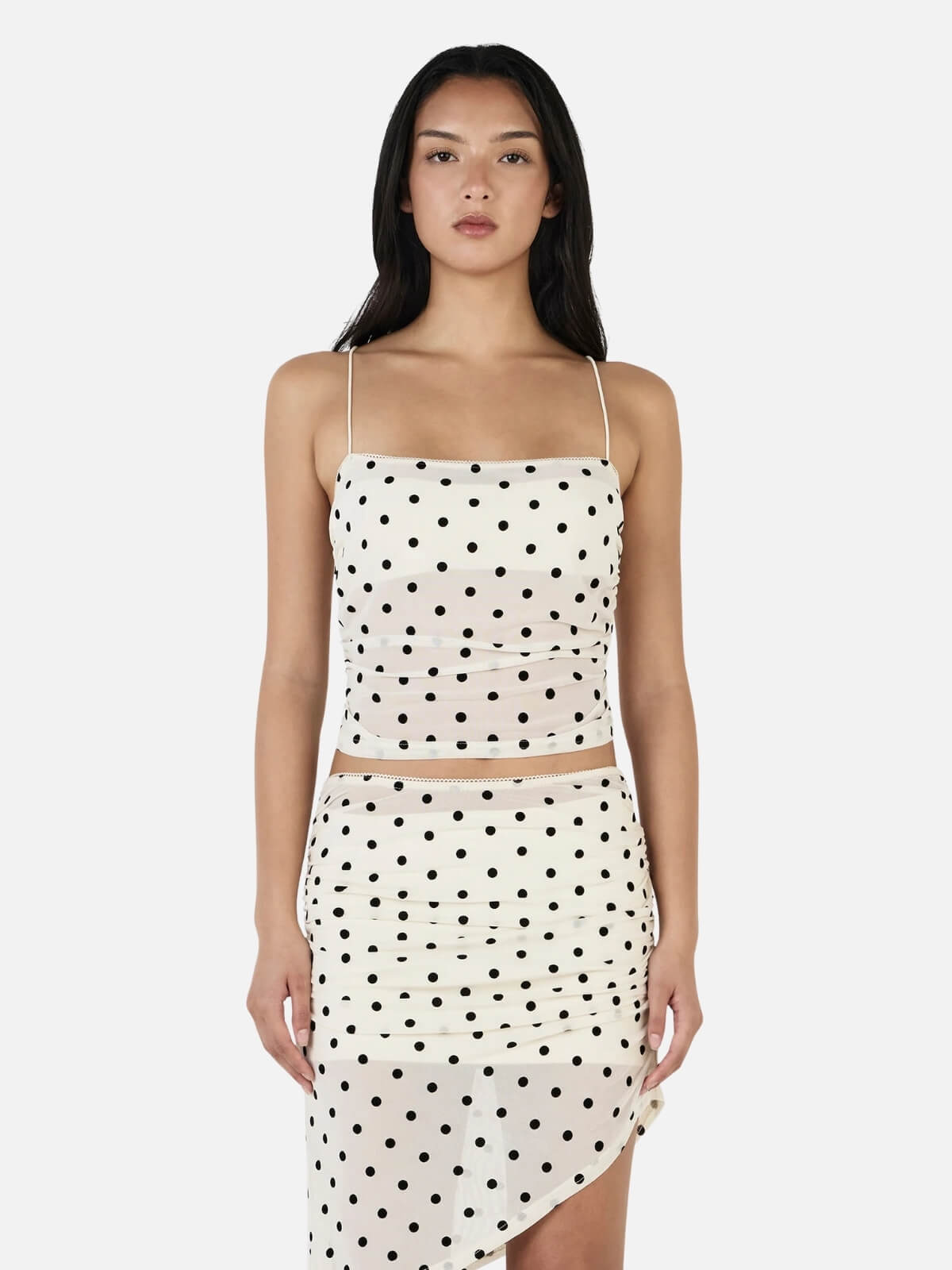 Asena Cami - Cream Polka