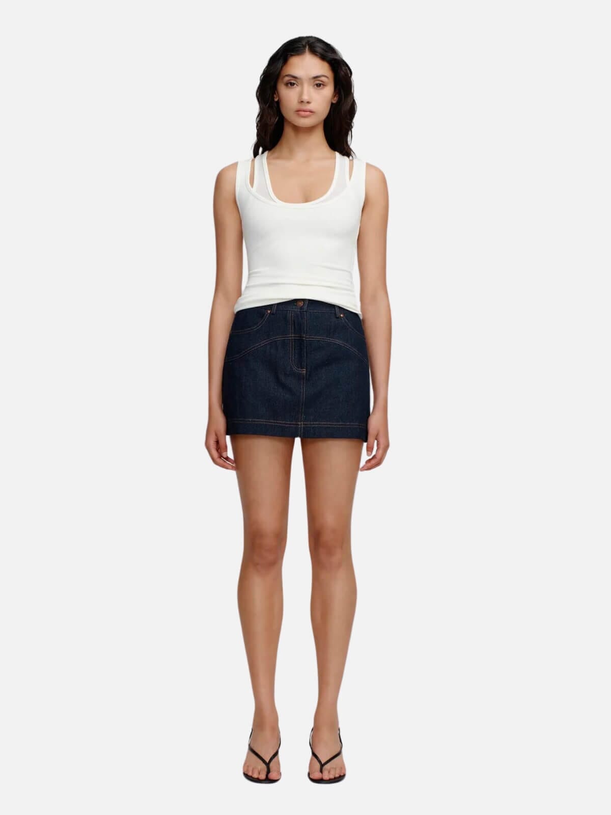 Ownley | Axel Layer Tank - Ivory | Perlu