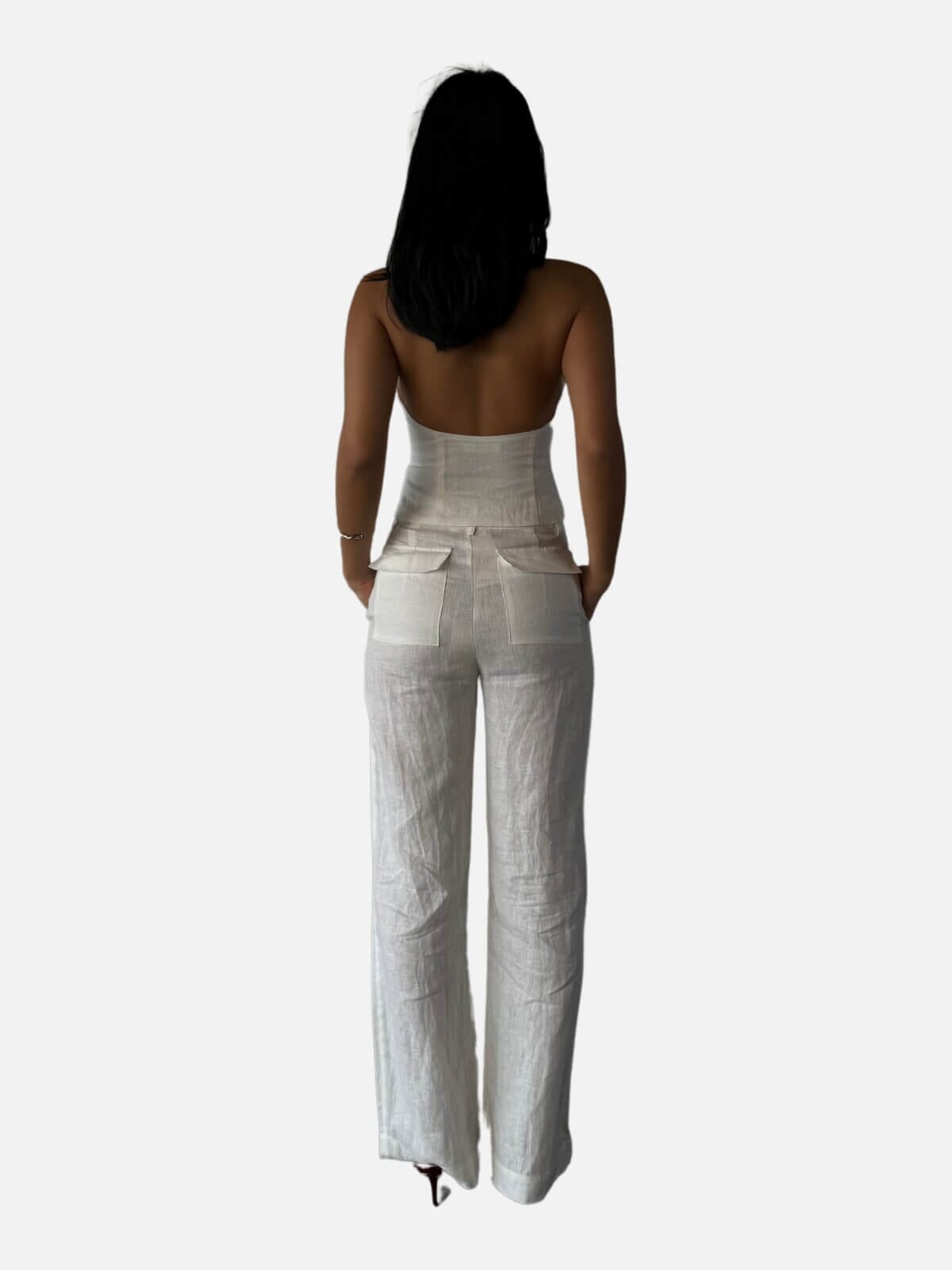 Ownley | Baxter Linen Pant - Ivory | Perlu