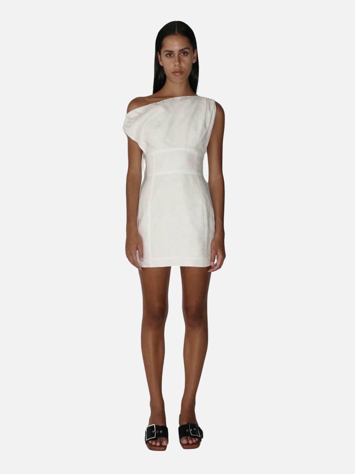 Ownley | Claire Mini Dress - Ivory | Perlu
