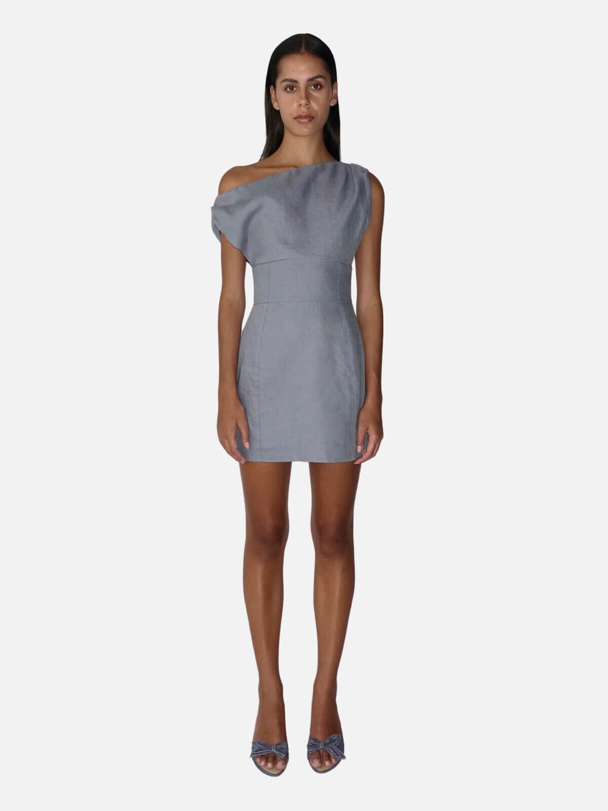 Ownley | Claire Mini Dress - Slate | Perlu