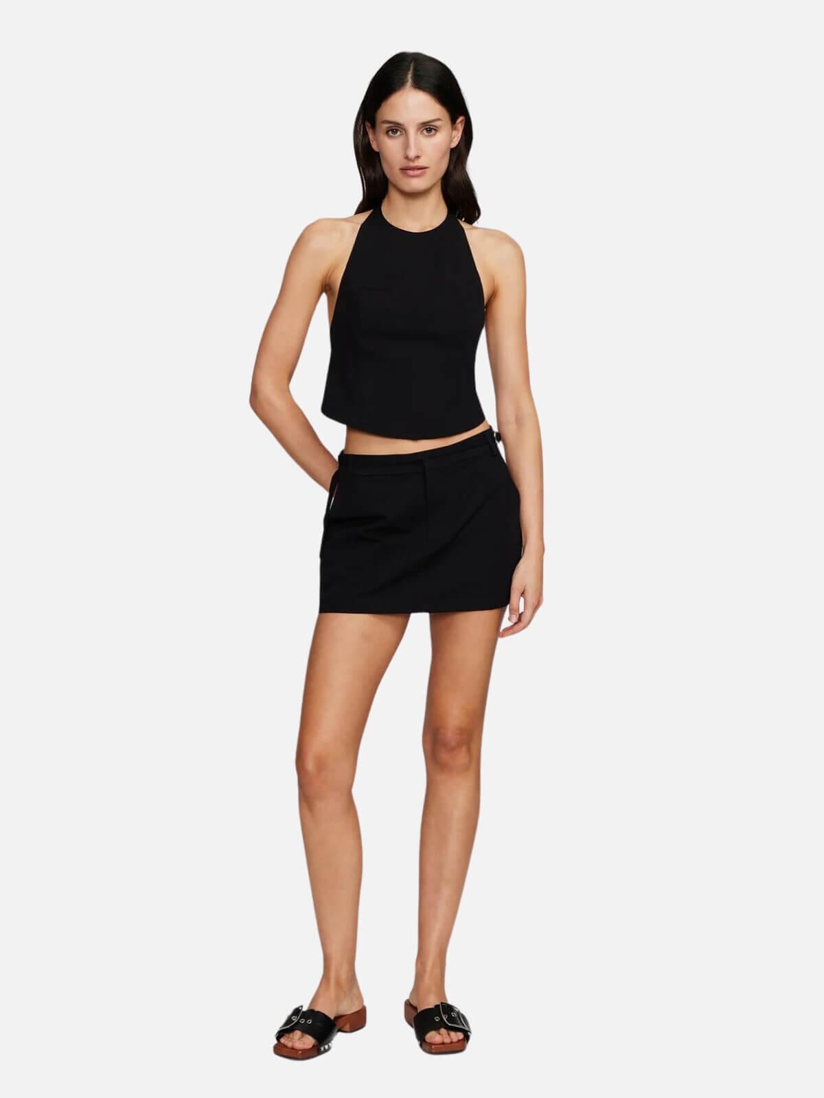 Ownley | Gabe Mini Skirt - Black | Perlu