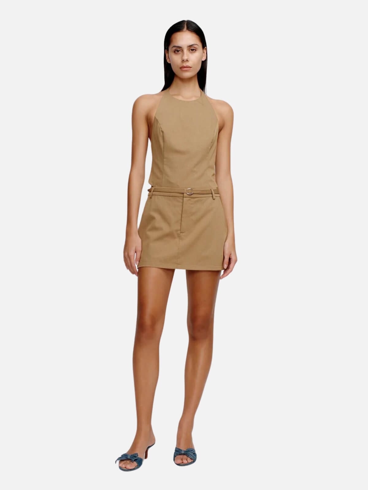 Ownley | Gabe Mini Skirt - Caramel | Perlu