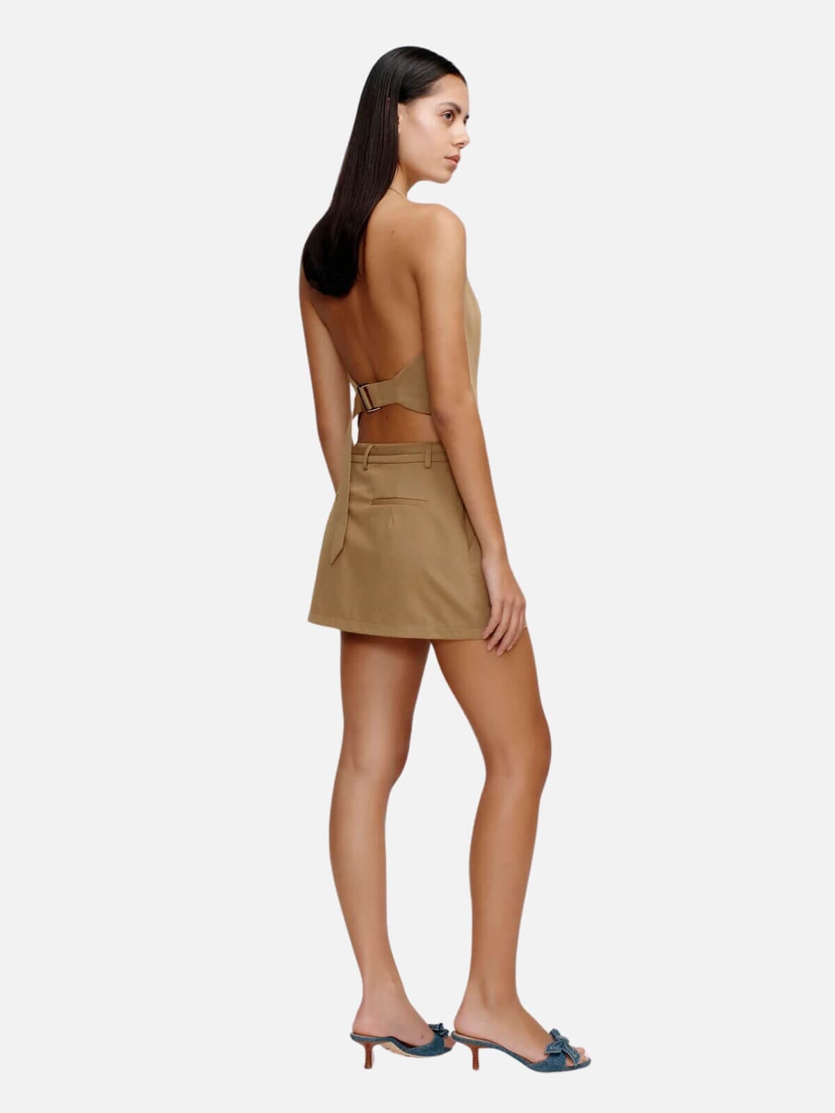 Ownley | Gabe Mini Skirt - Caramel | Perlu