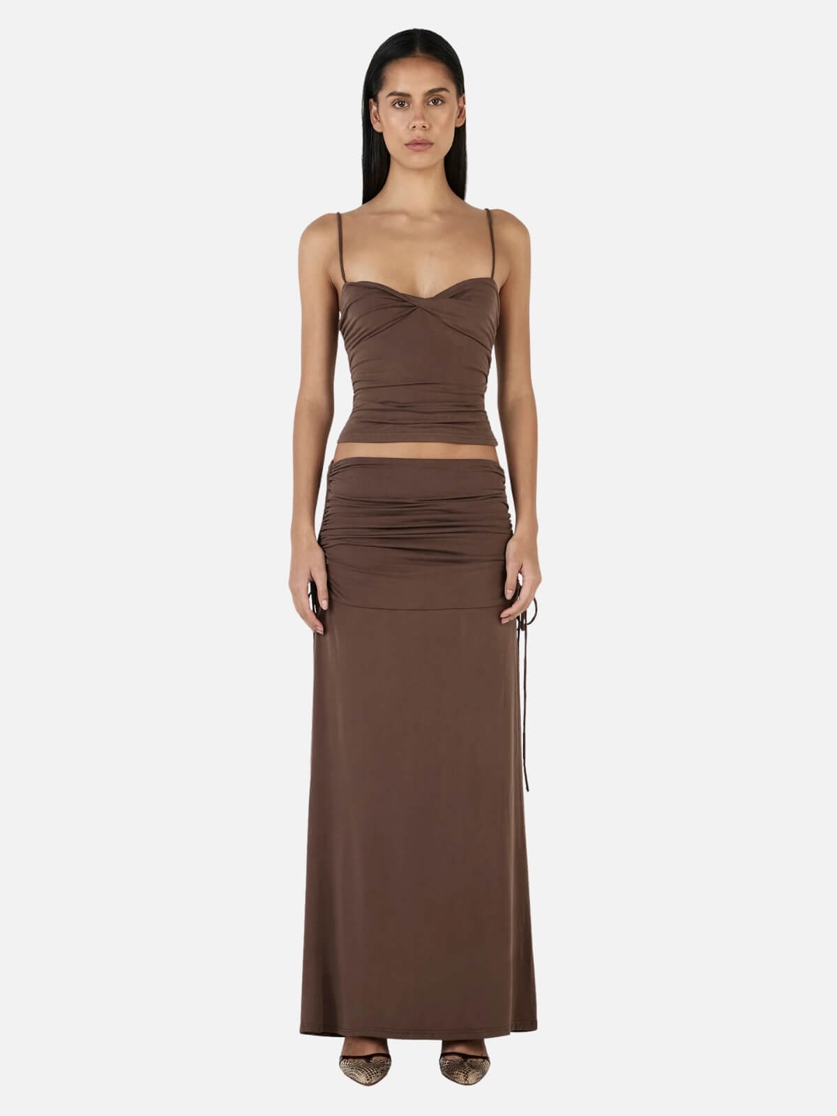 Heather Maxi Skirt - Chocolate