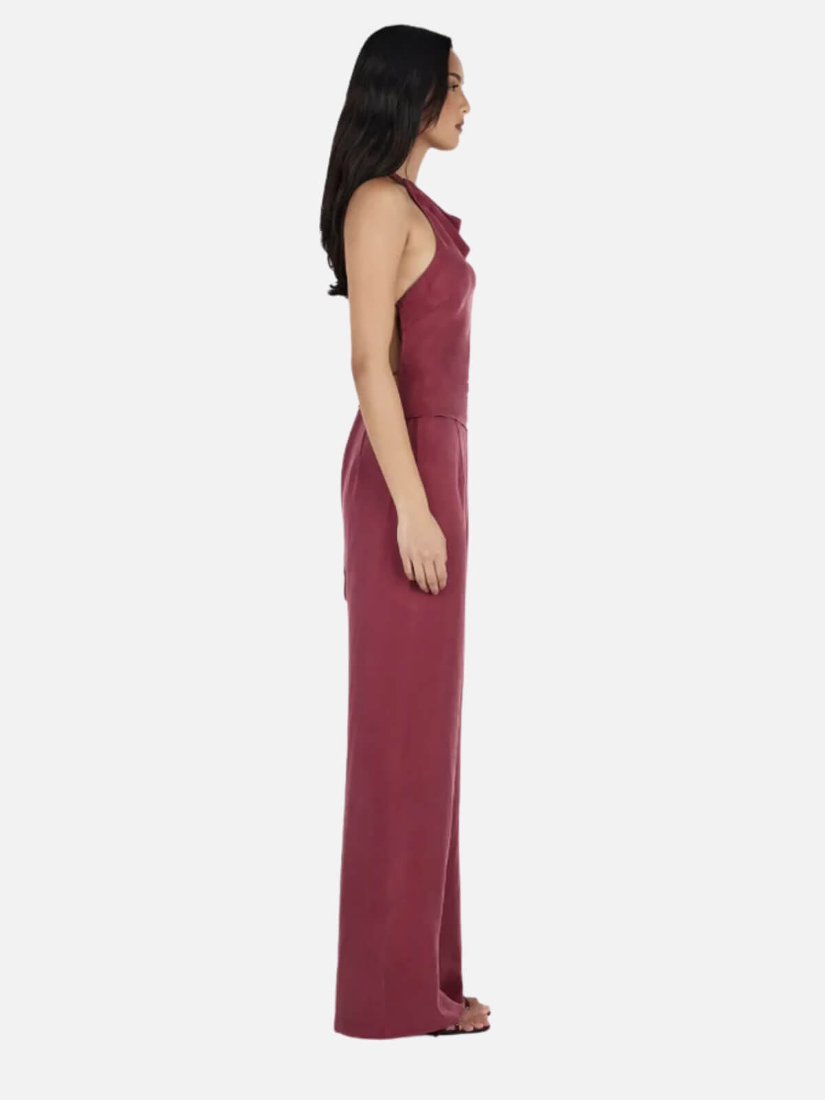 Iris Halter Top - Burgundy