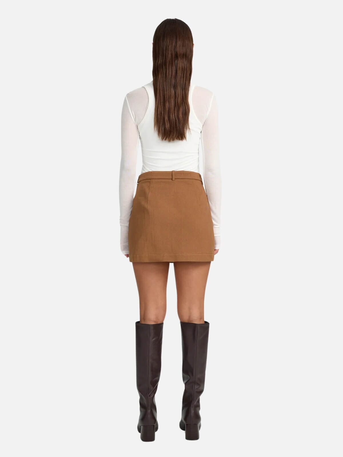 Joan Mini Skirt - Caramel Skirts Ownley 