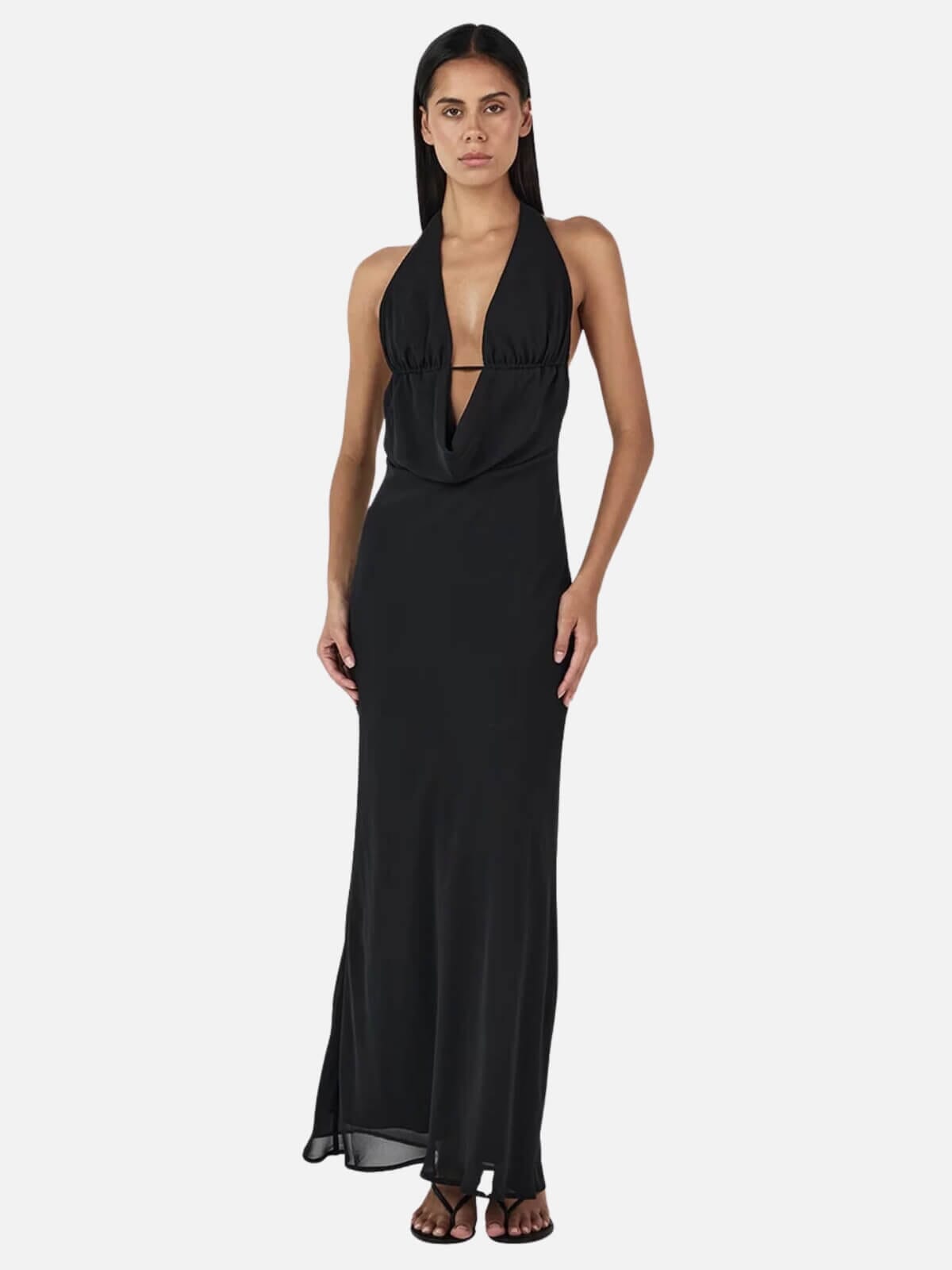 Magson Maxi Dress - Black Dresses & Jumpsuits Ownley 