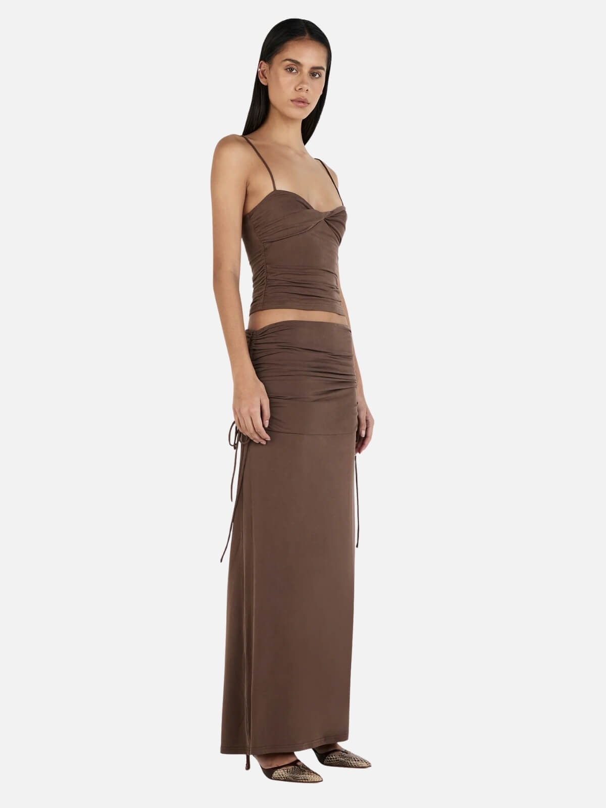 Heather Maxi Skirt - Chocolate