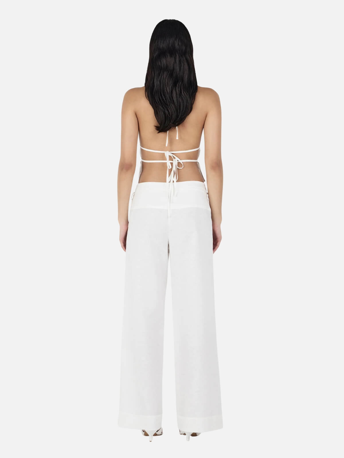 Zuri Halter Top - Ivory