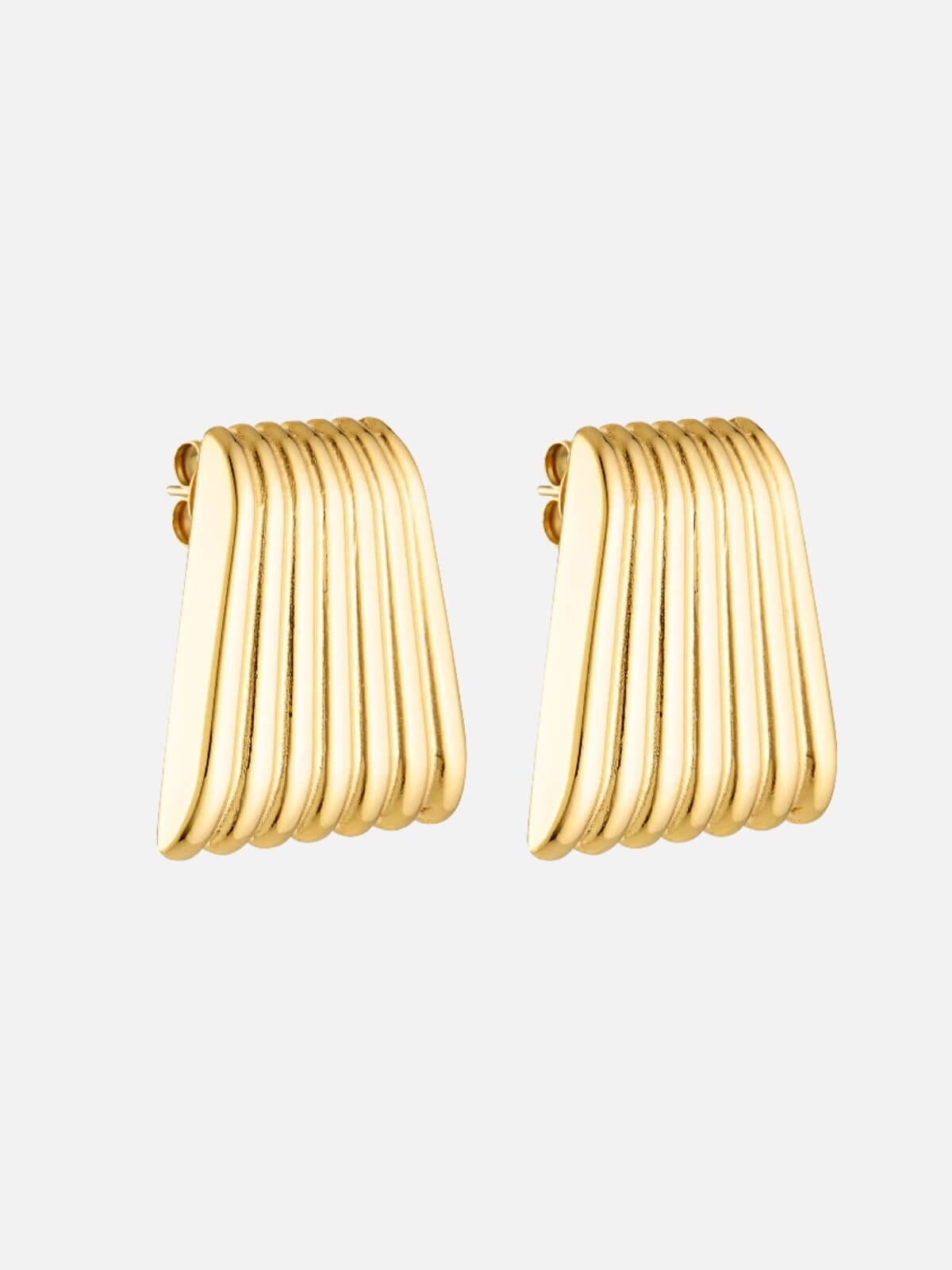 Porter | Caterpillar Earrings - Gold | Perlu