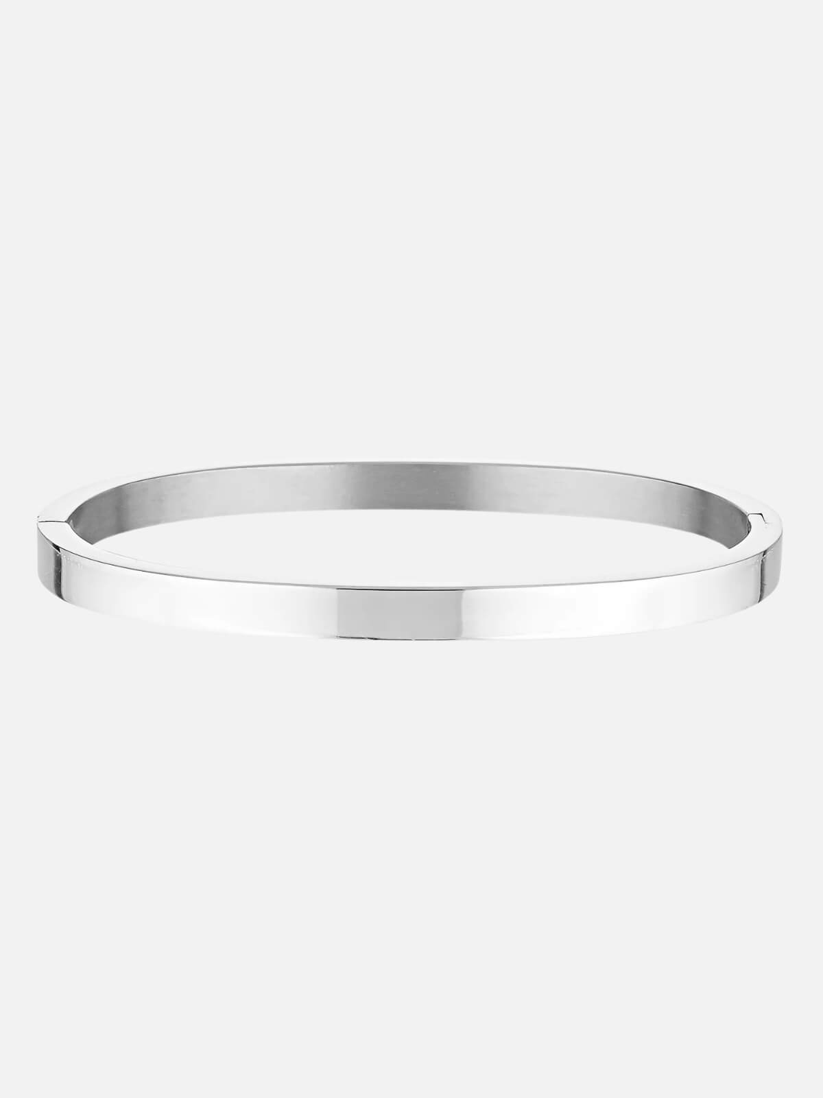 Porter | Dylan Bangle Silver - Plain | Perlu