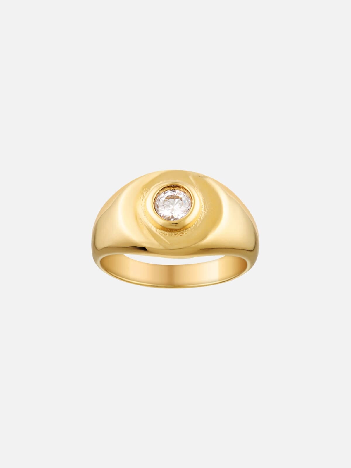Porter | Heritage Signet Ring - Clear | Perlu
