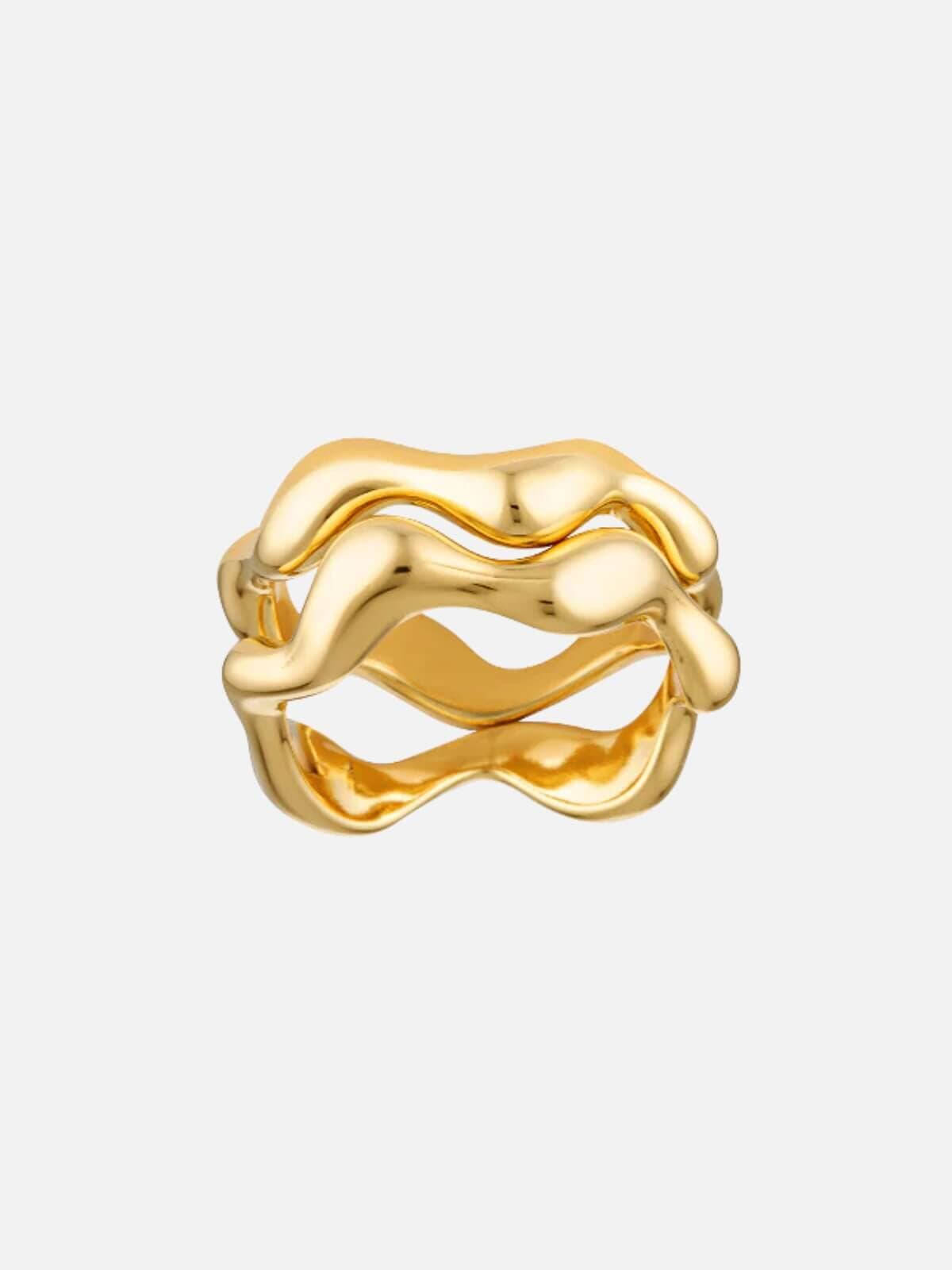 Porter | Wiggle Ring Set - Gold | Perlu