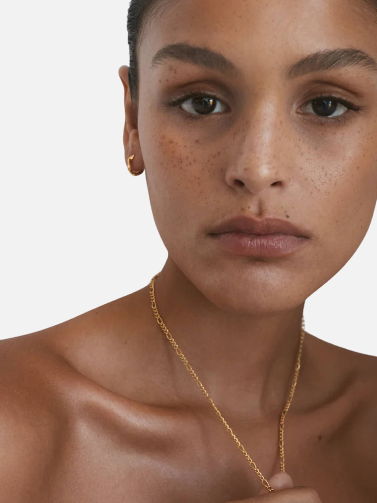 Figaro Chain Necklace - Gold