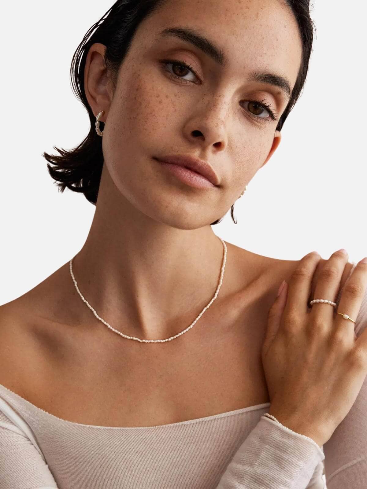 Fine Pearl Necklace - Gold Necklaces Saint Valentine 