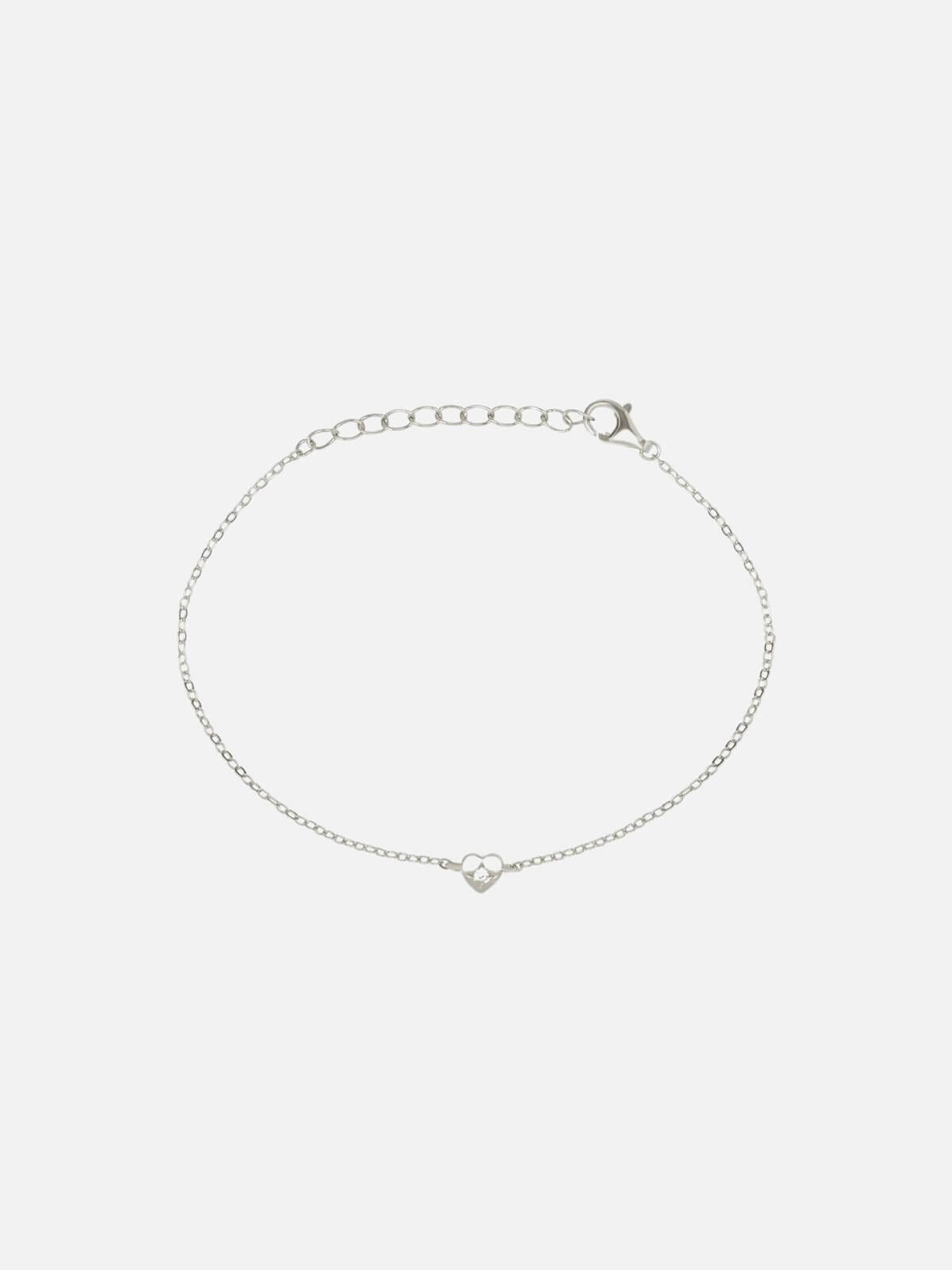 Saint Valentine | Mini Heart Bracelet - Silver | Perlu