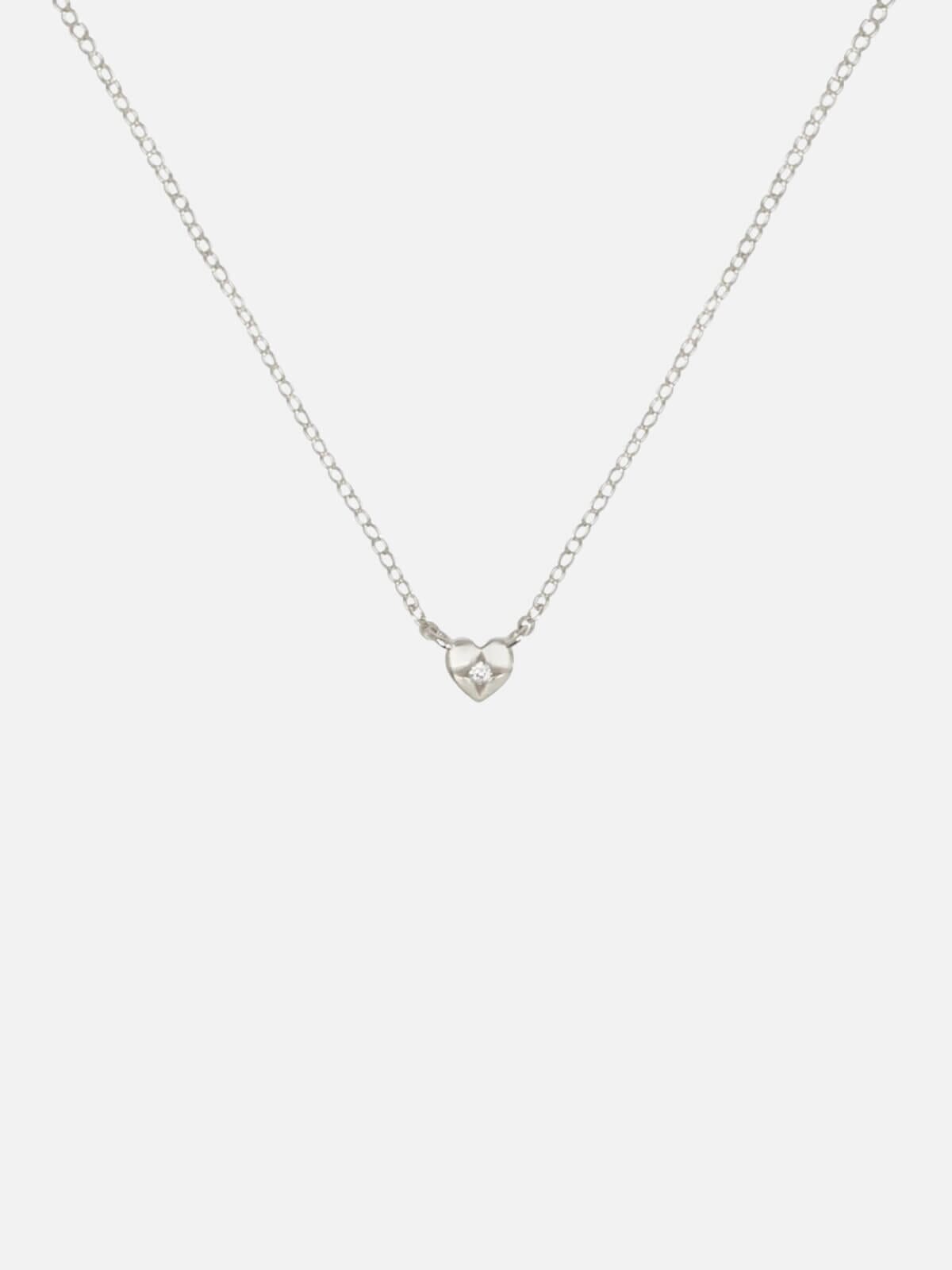 Saint Valentine | Mini Heart Necklace - Silver | Perlu