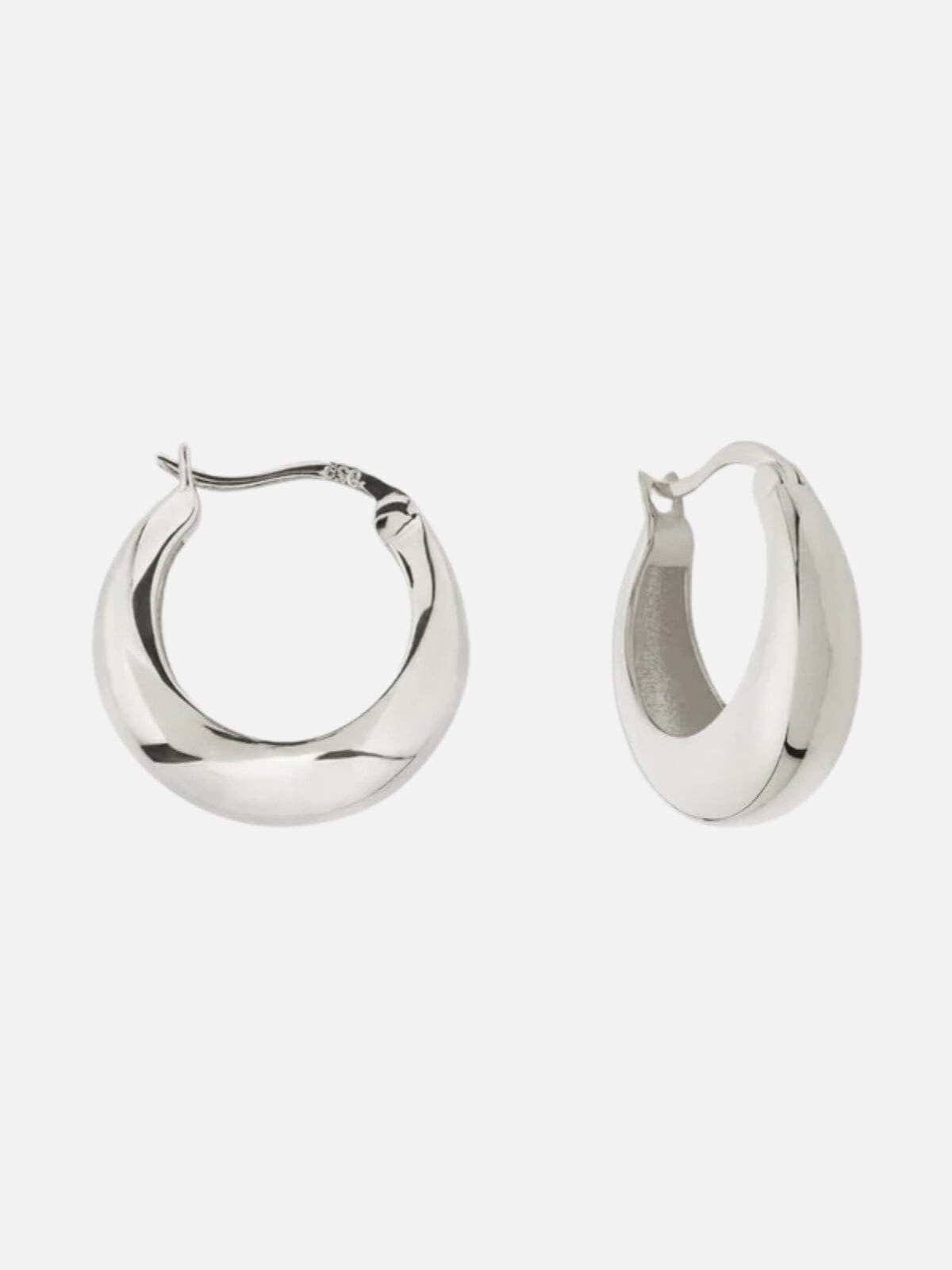 Saint Valentine | Positano Hoops - Silver | Perlu