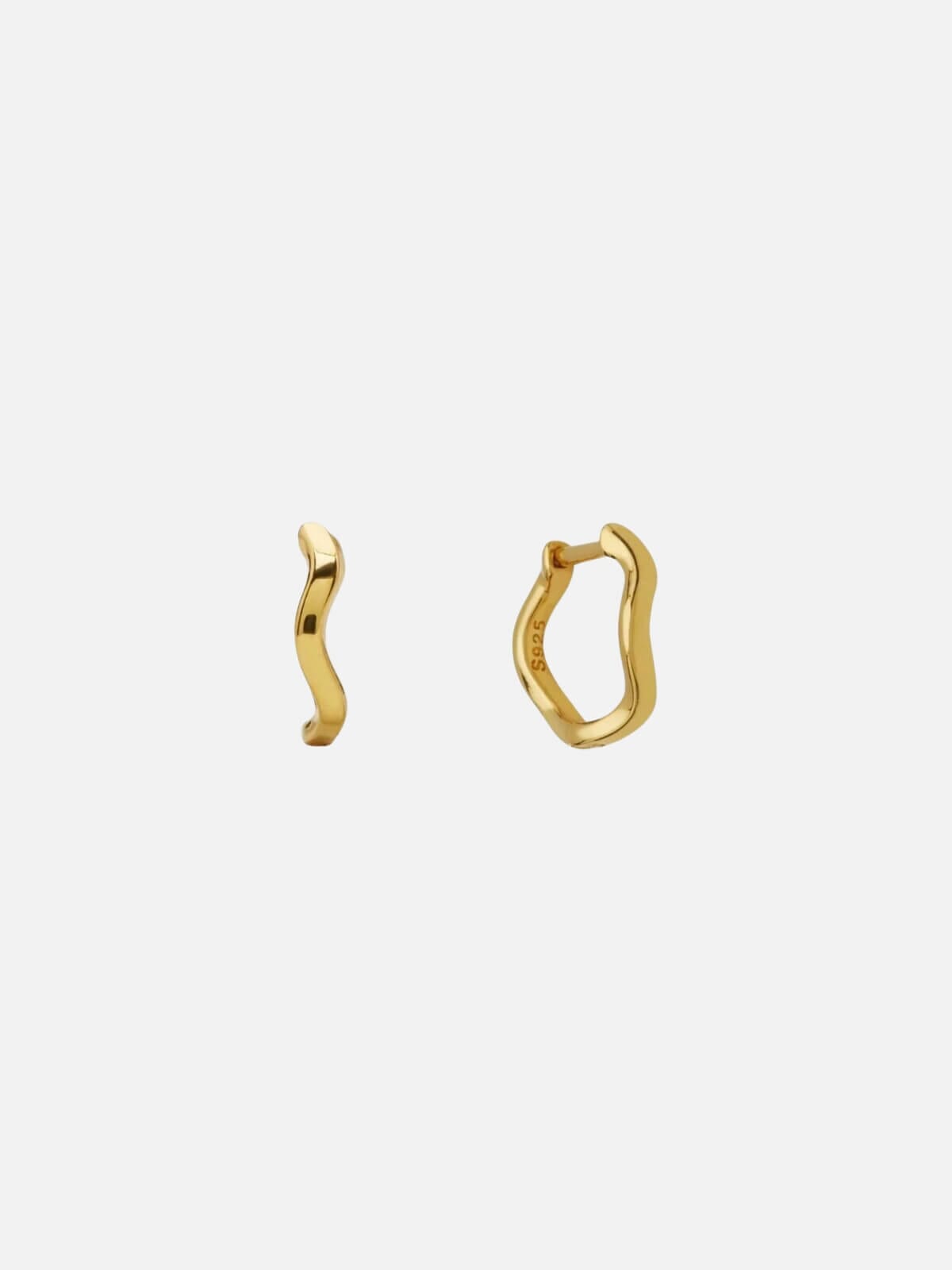 Vera Wave Huggies - Gold Earrings Saint Valentine 