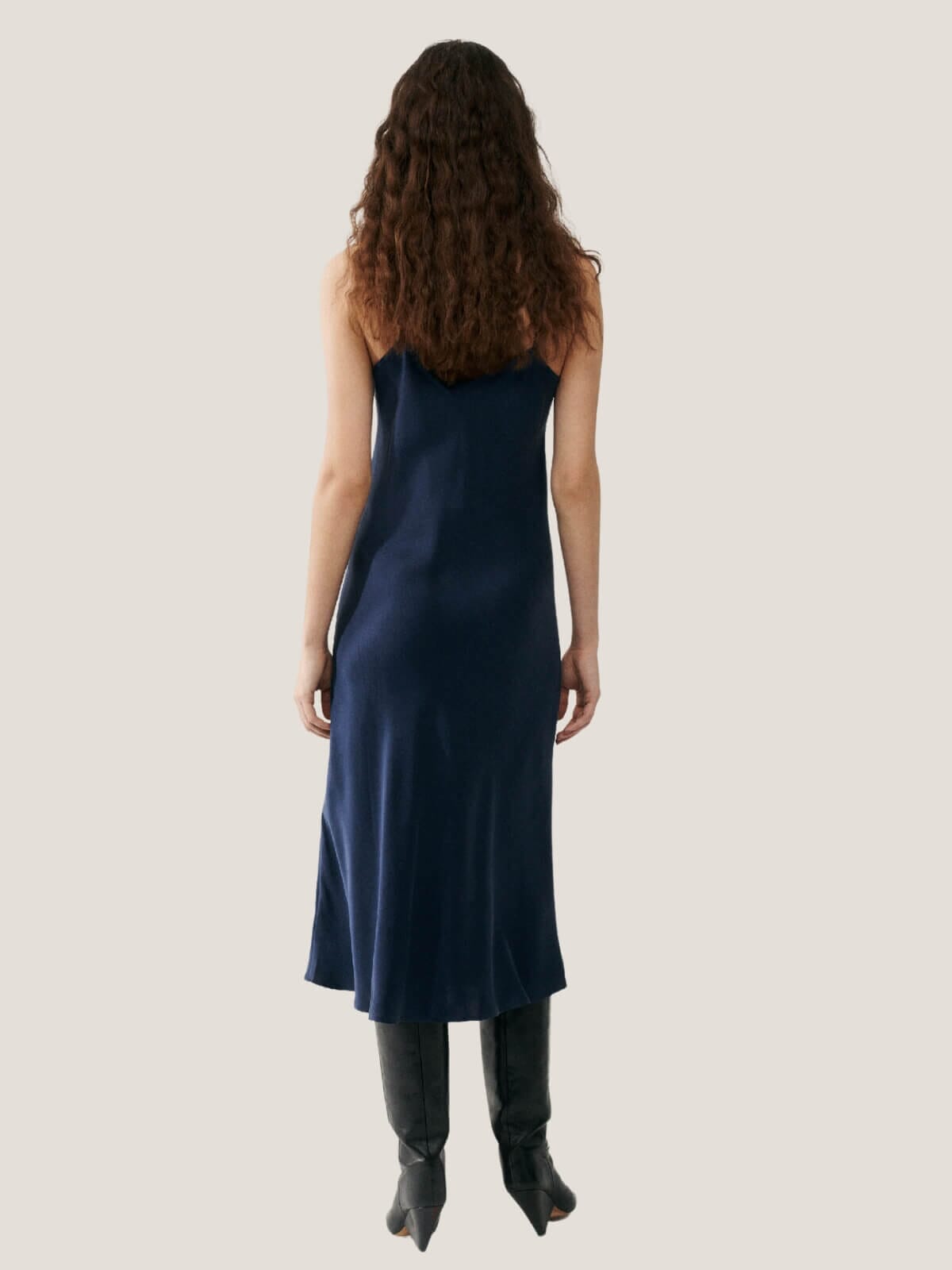 Silk Laundry | 90's Slip Dress - Midnight | Perlu