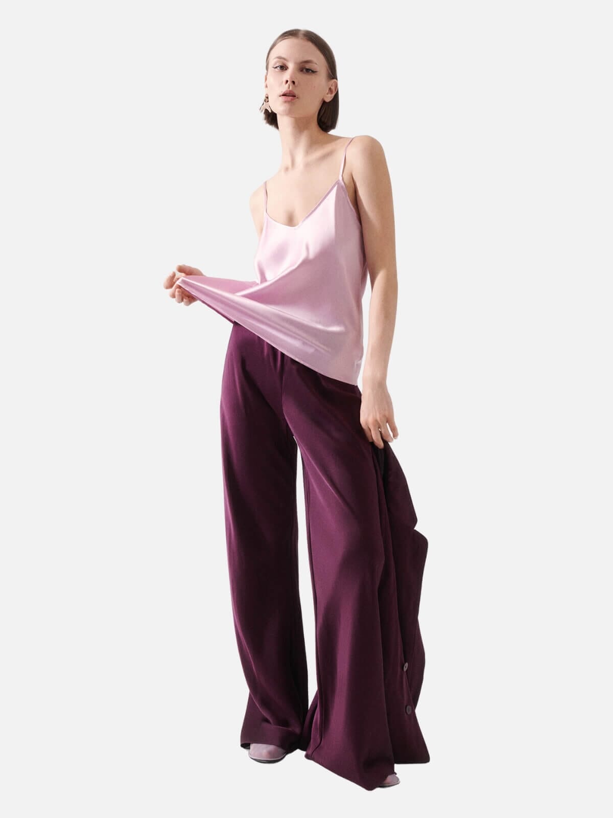 Silk Laundry | Bias Cut Cami - Lilac | Perlu