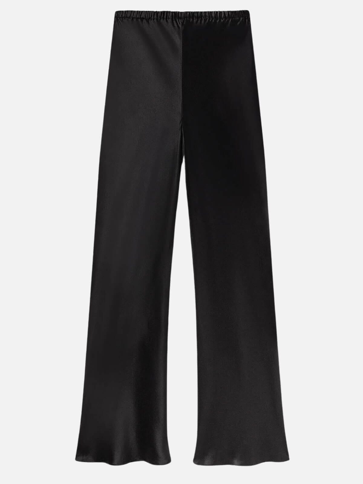 Bias Cut Pant- Black Pants Silk Laundry 