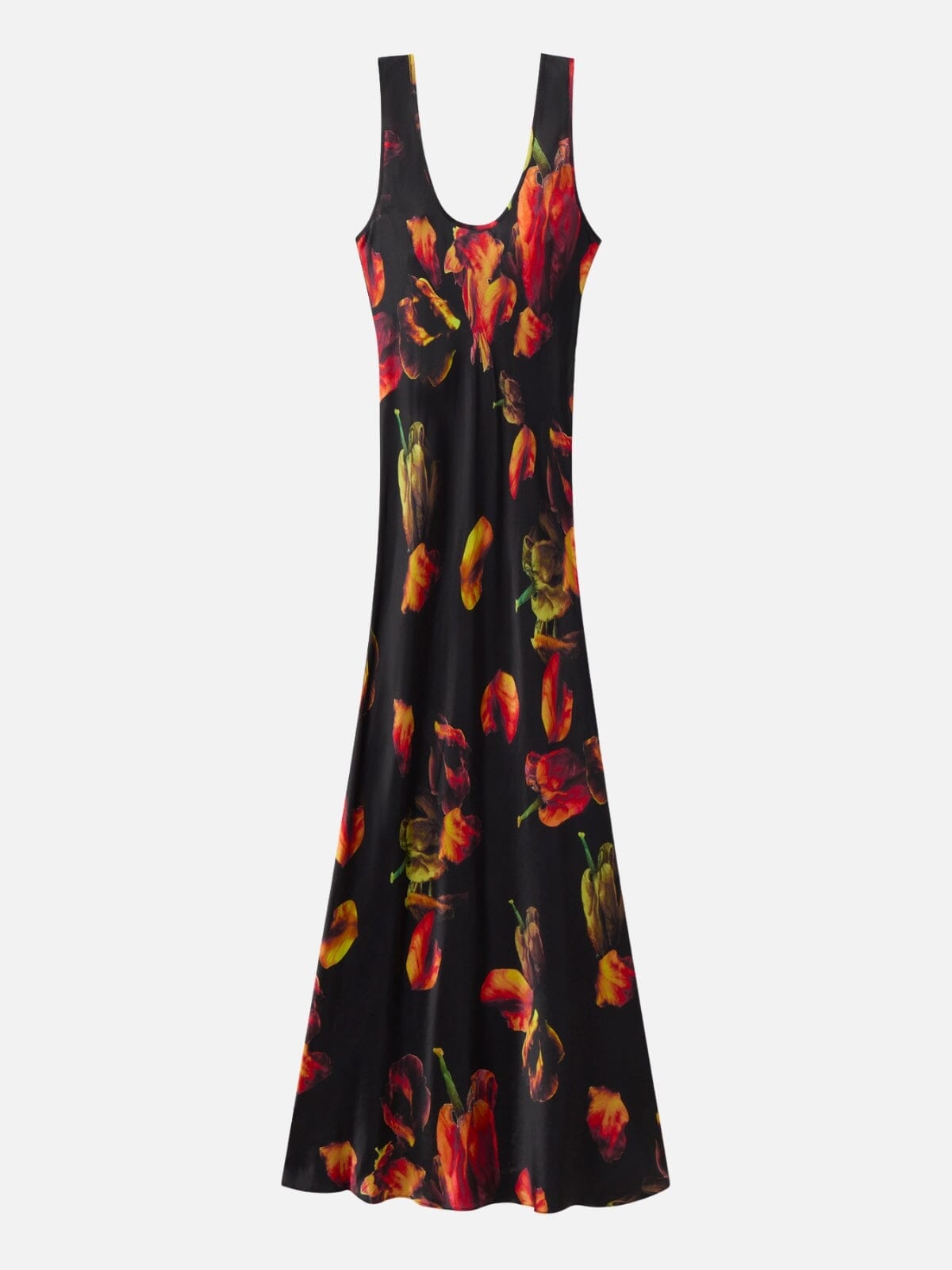 Scoop Neck Dress - Tulipa Black Dresses & Jumpsuits Silk Laundry 