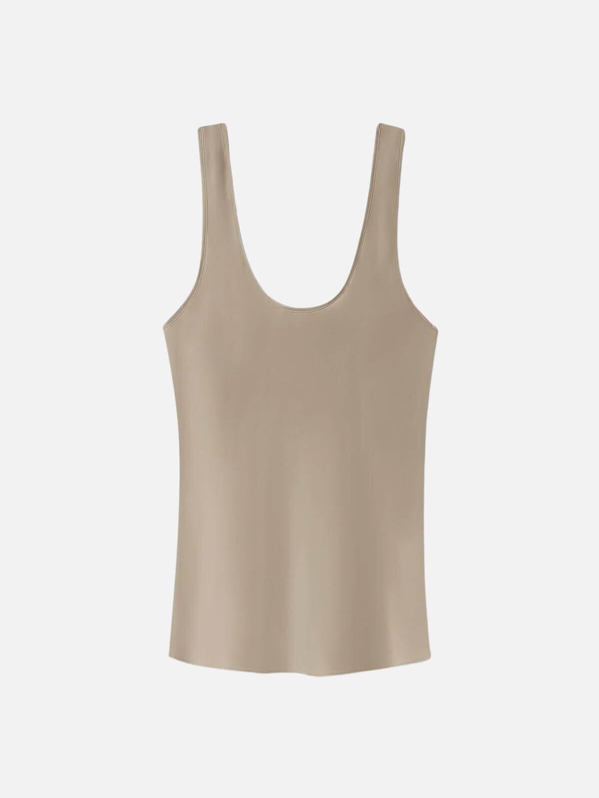 Silk Laundry | Scoop Neck Tank - Graphite | Perlu