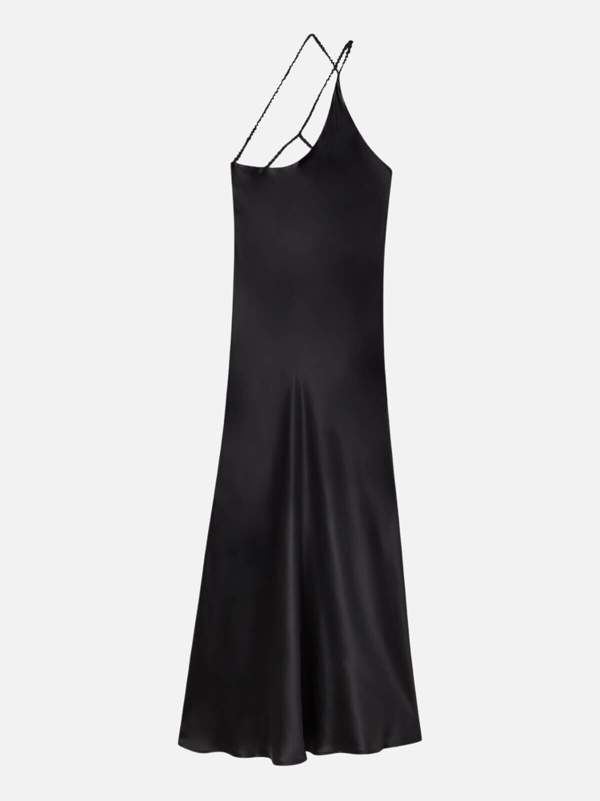 Silk Laundry | Slope Dress - Black | Perlu