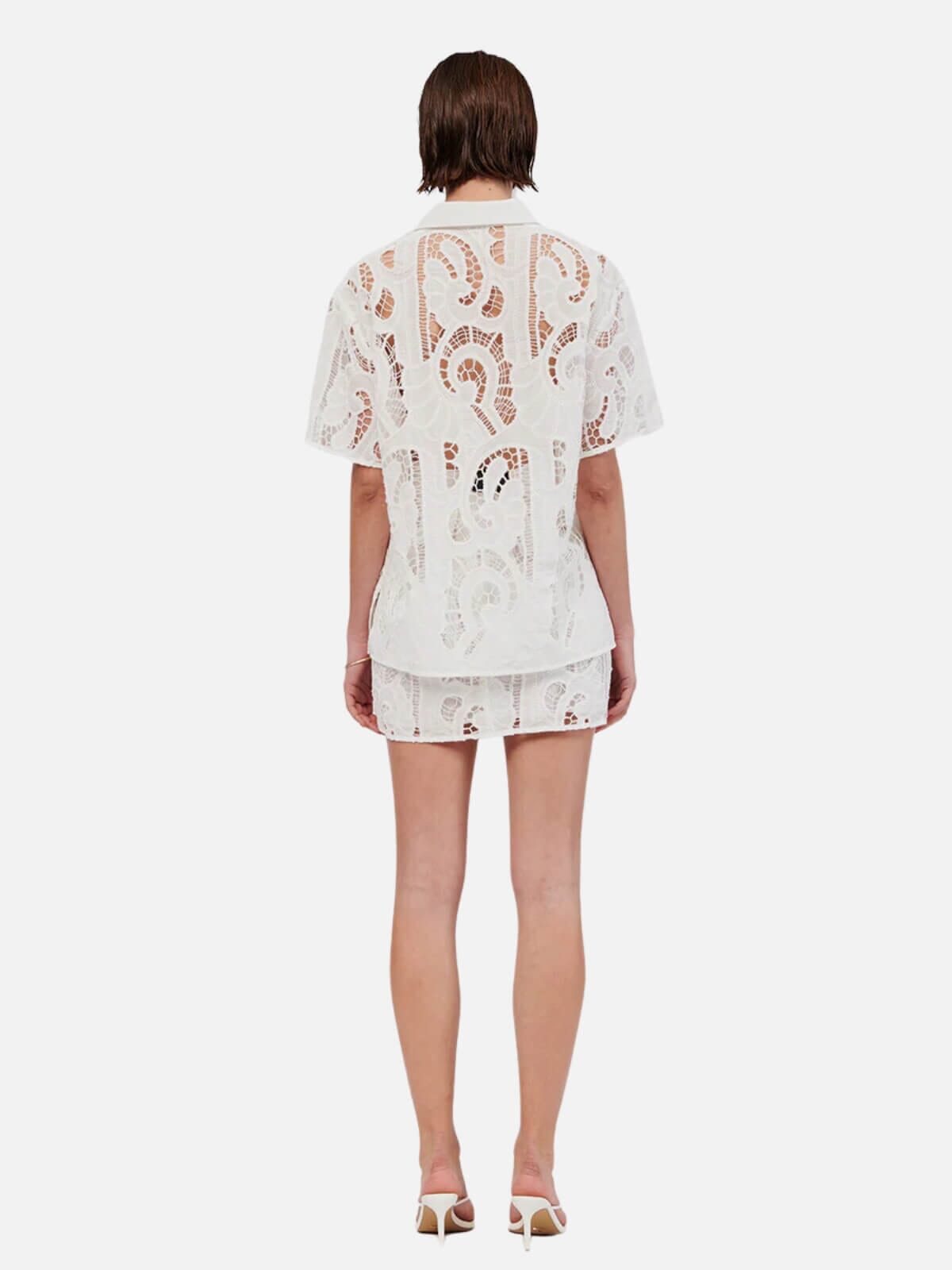 Suboo | Florence Lace Shirt - White | Perlu